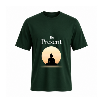 SIIEGE Be Present Soft Cotton T-Shirt For Men