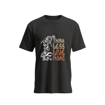 SIIEGE Think Less Live More  Cotton T-Shirt for Men