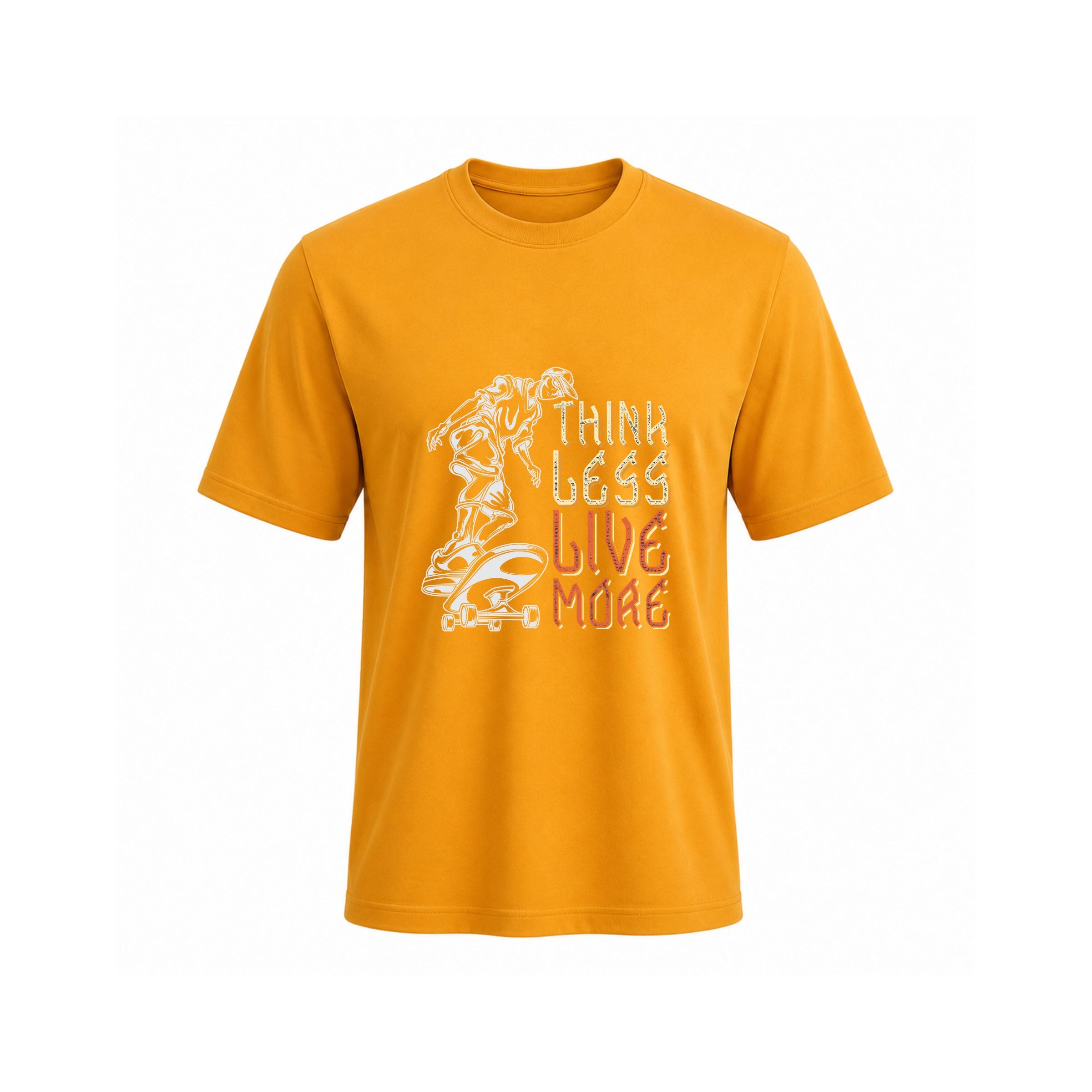 SIIEGE Think Less Live More  Cotton T-Shirt for Men