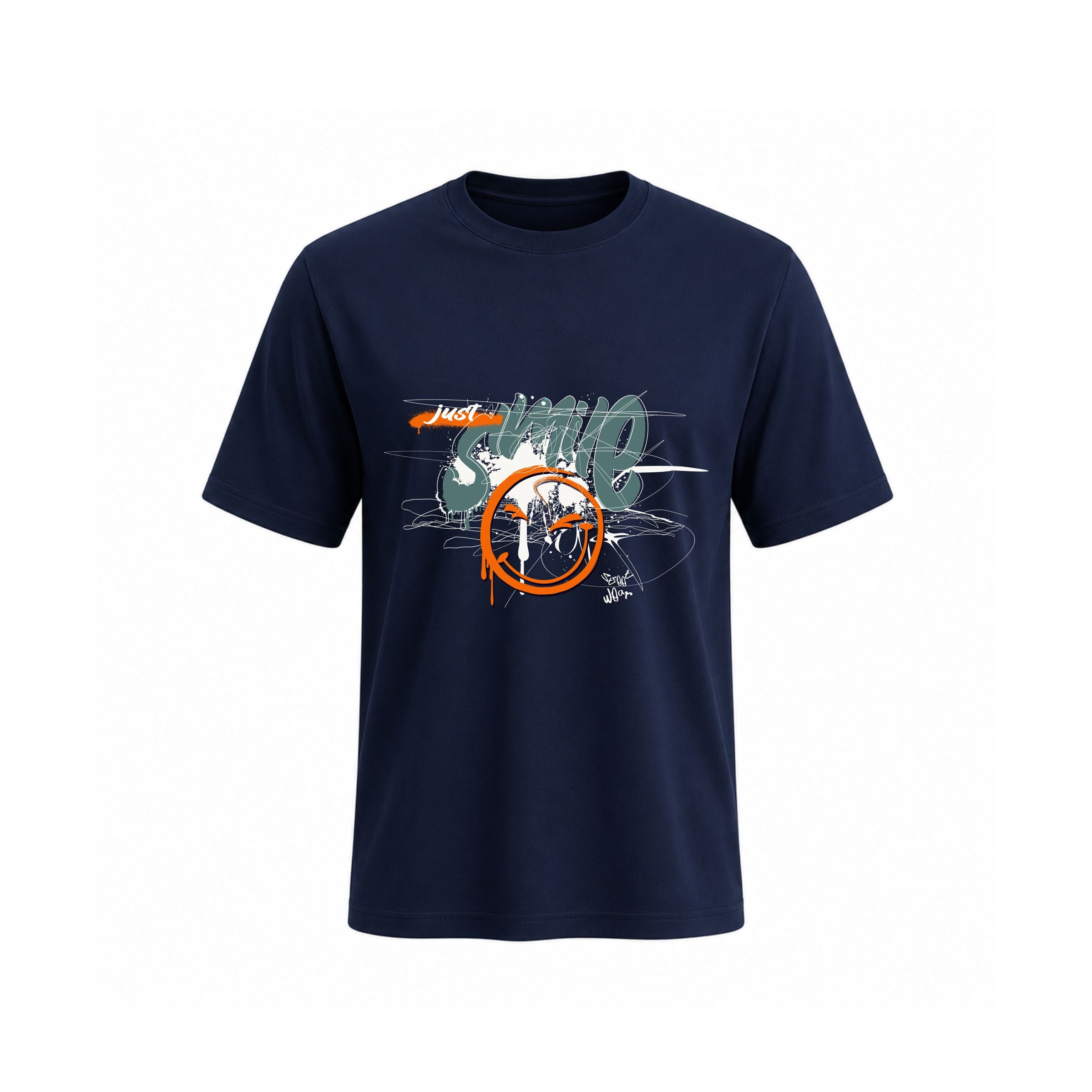 SIIEGE Just Smile Cotton T-Shirt for Men