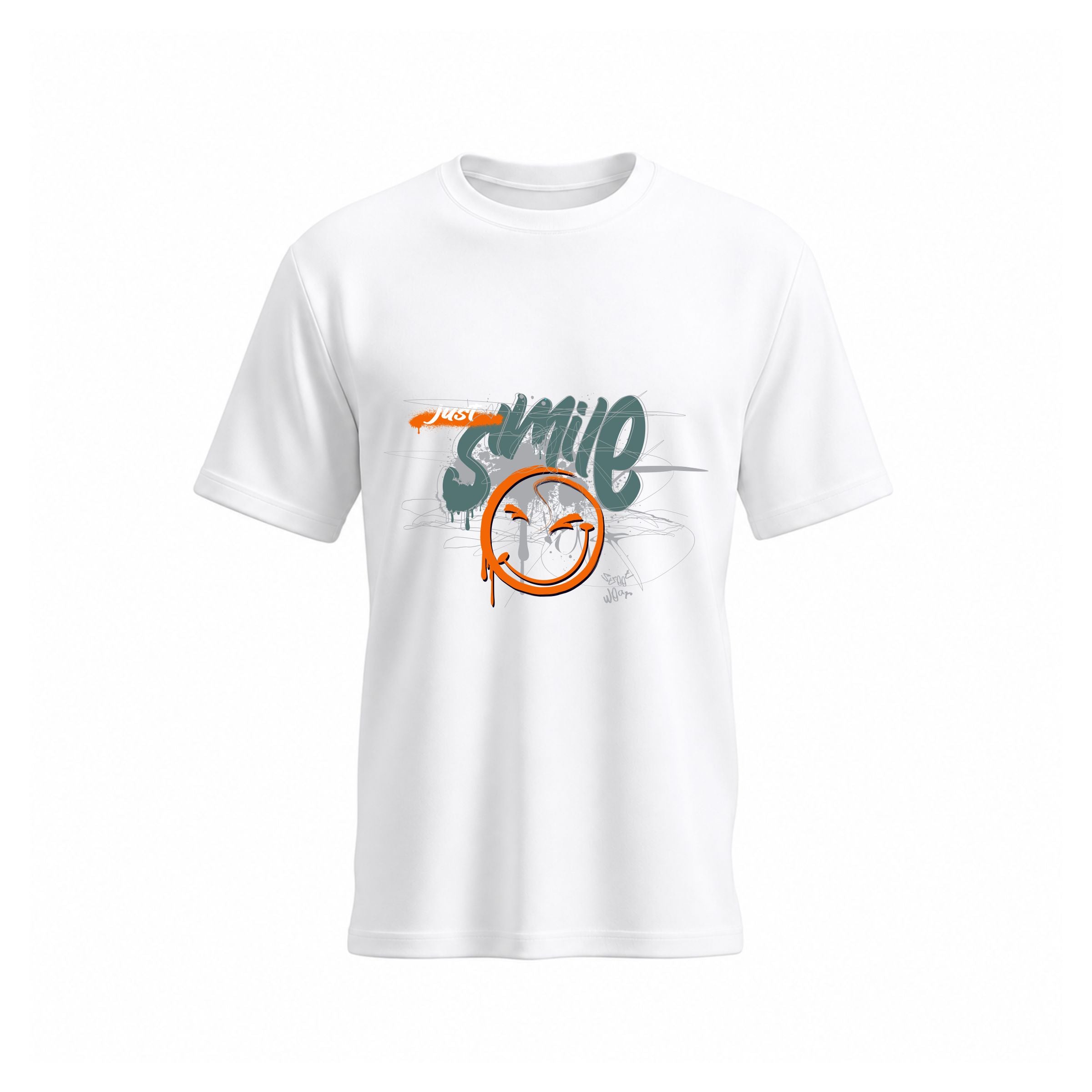 SIIEGE Just Smile Cotton T-Shirt for Men