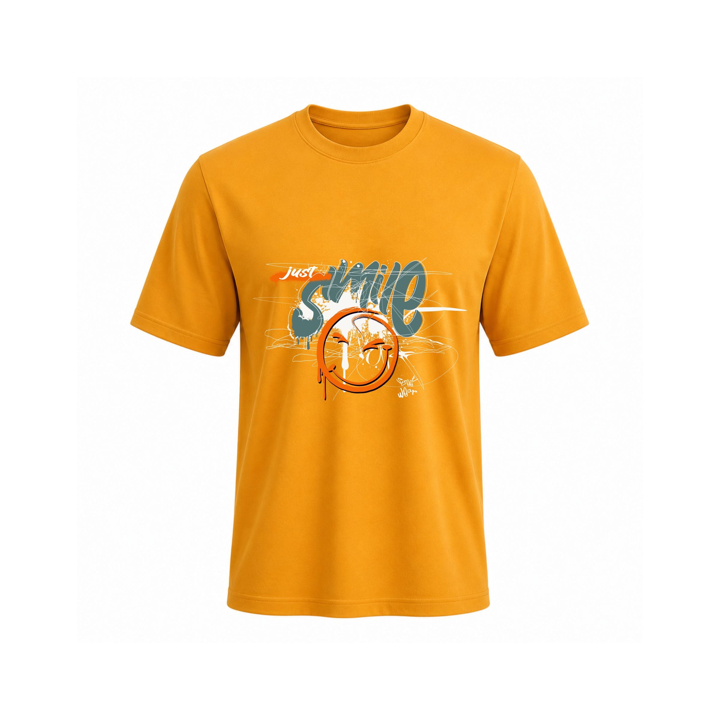 SIIEGE Just Smile Cotton T-Shirt for Men