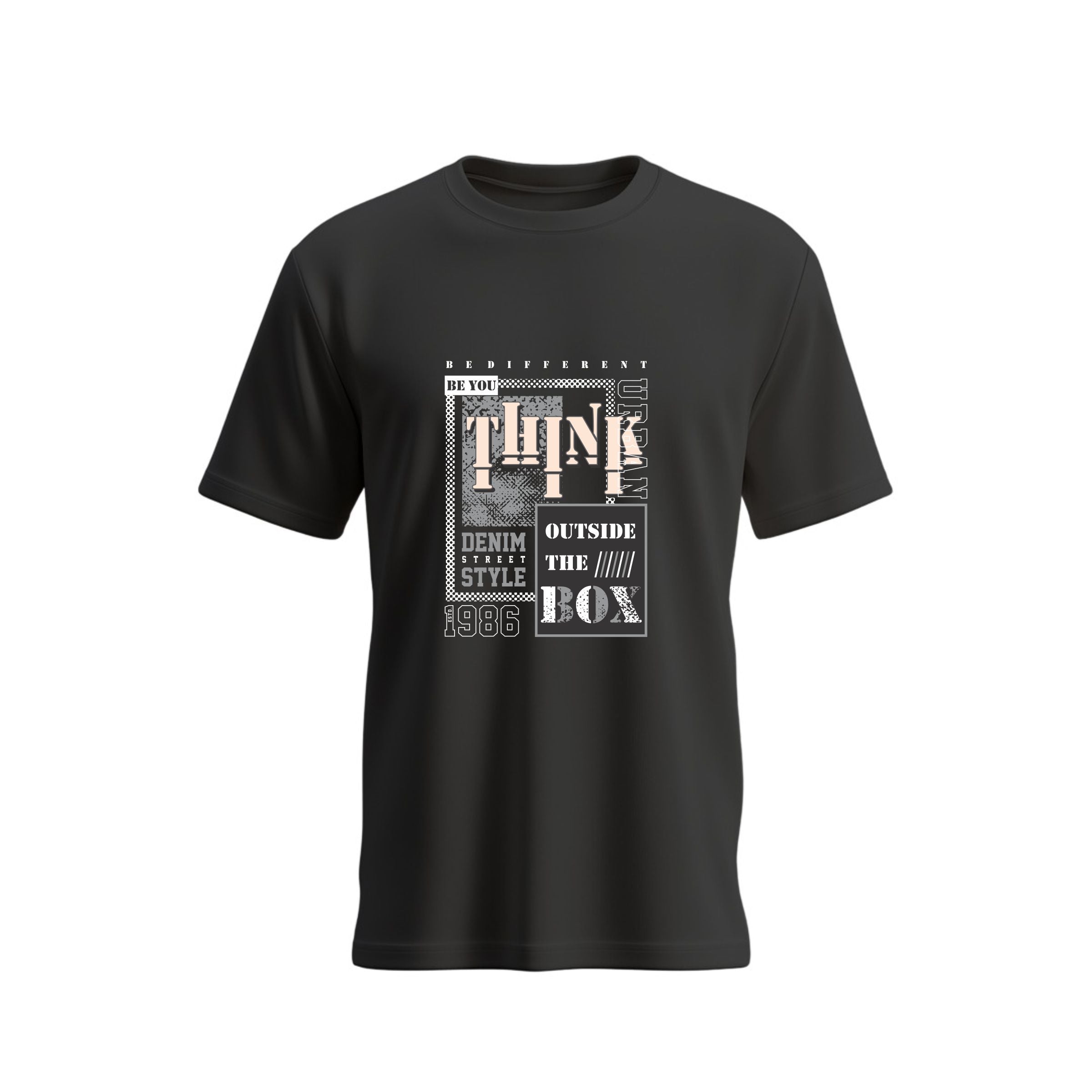 SIIEGE Think Outside The Box Cotton T-Shirt for Men