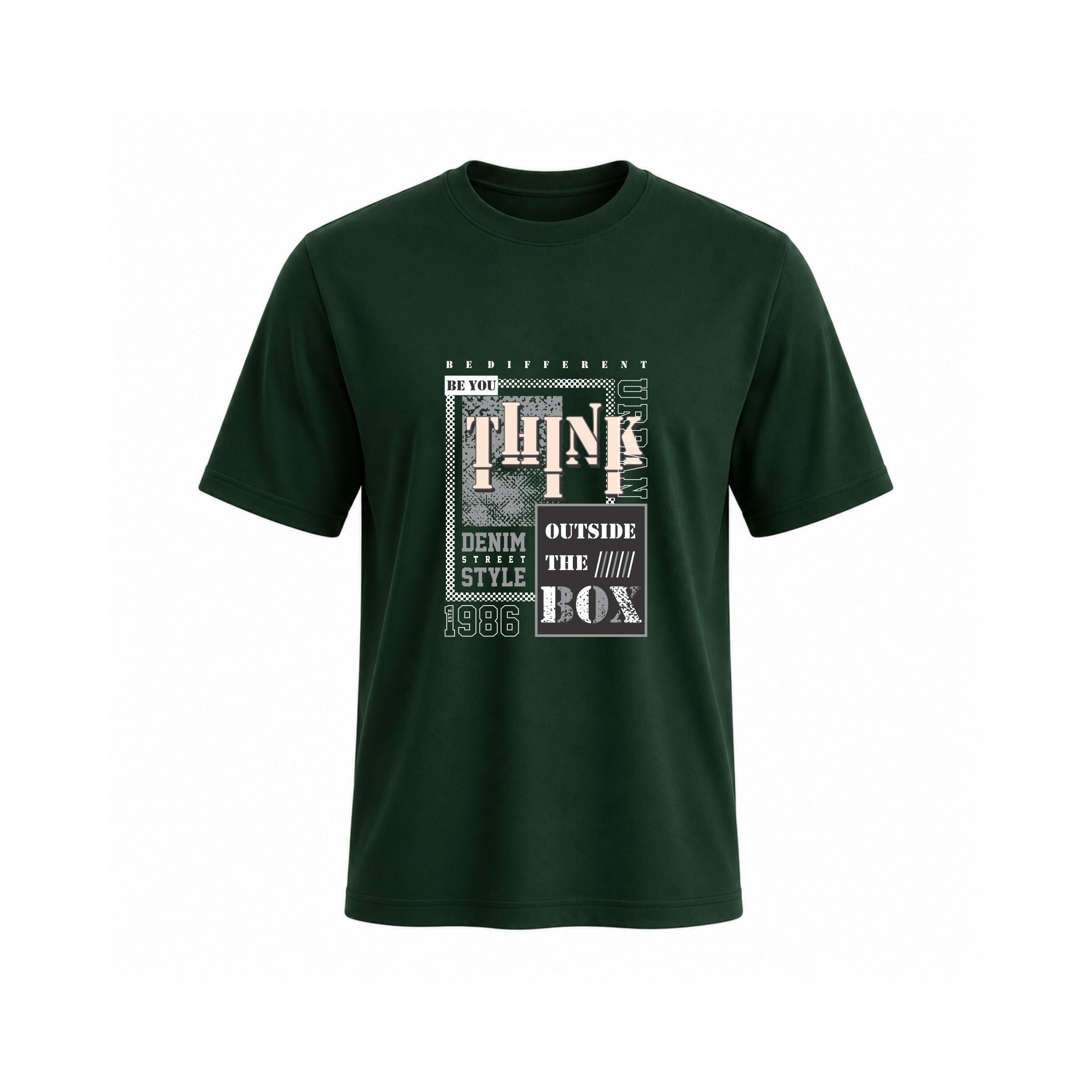 SIIEGE Think Outside The Box Cotton T-Shirt for Men