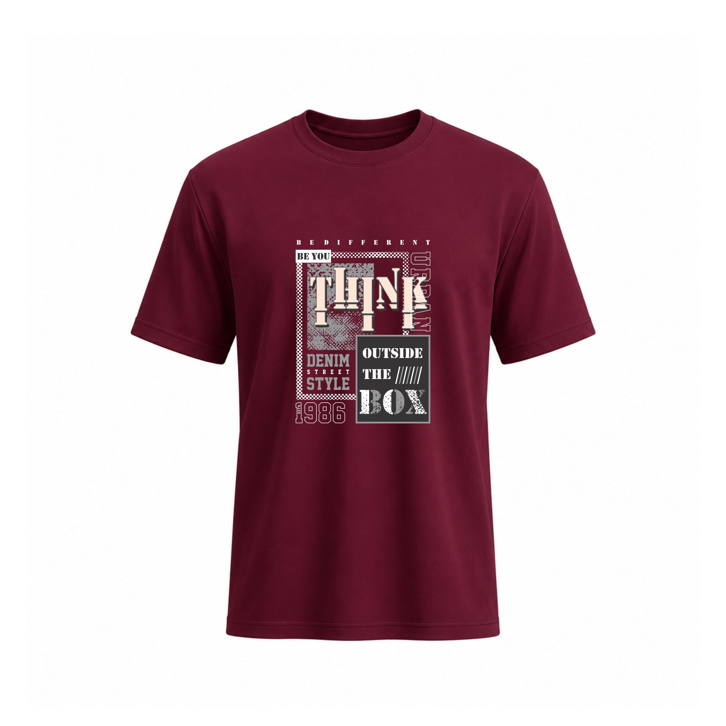 SIIEGE Think Outside The Box Cotton T-Shirt for Men
