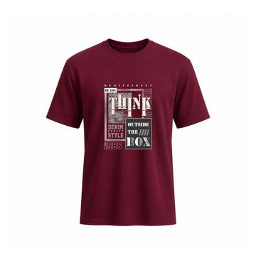 SIIEGE Think Outside The Box Cotton T-Shirt for Men