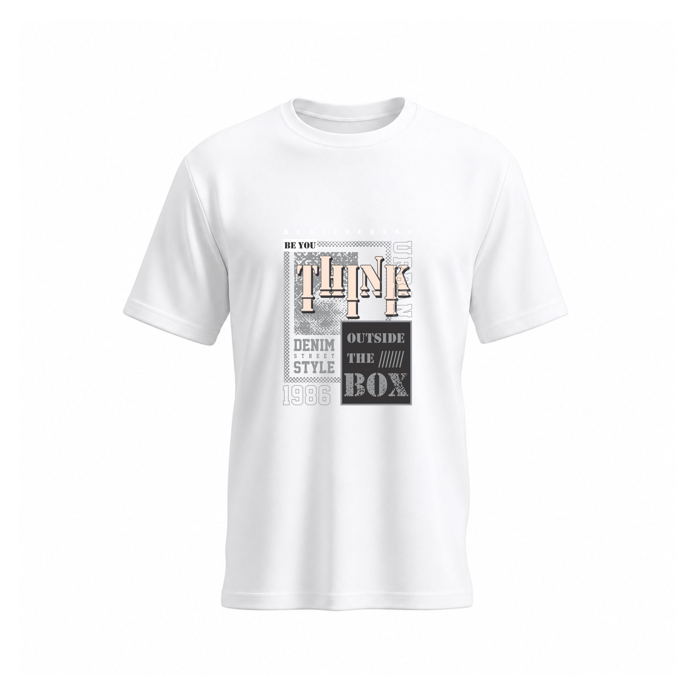 SIIEGE Think Outside The Box Cotton T-Shirt for Men