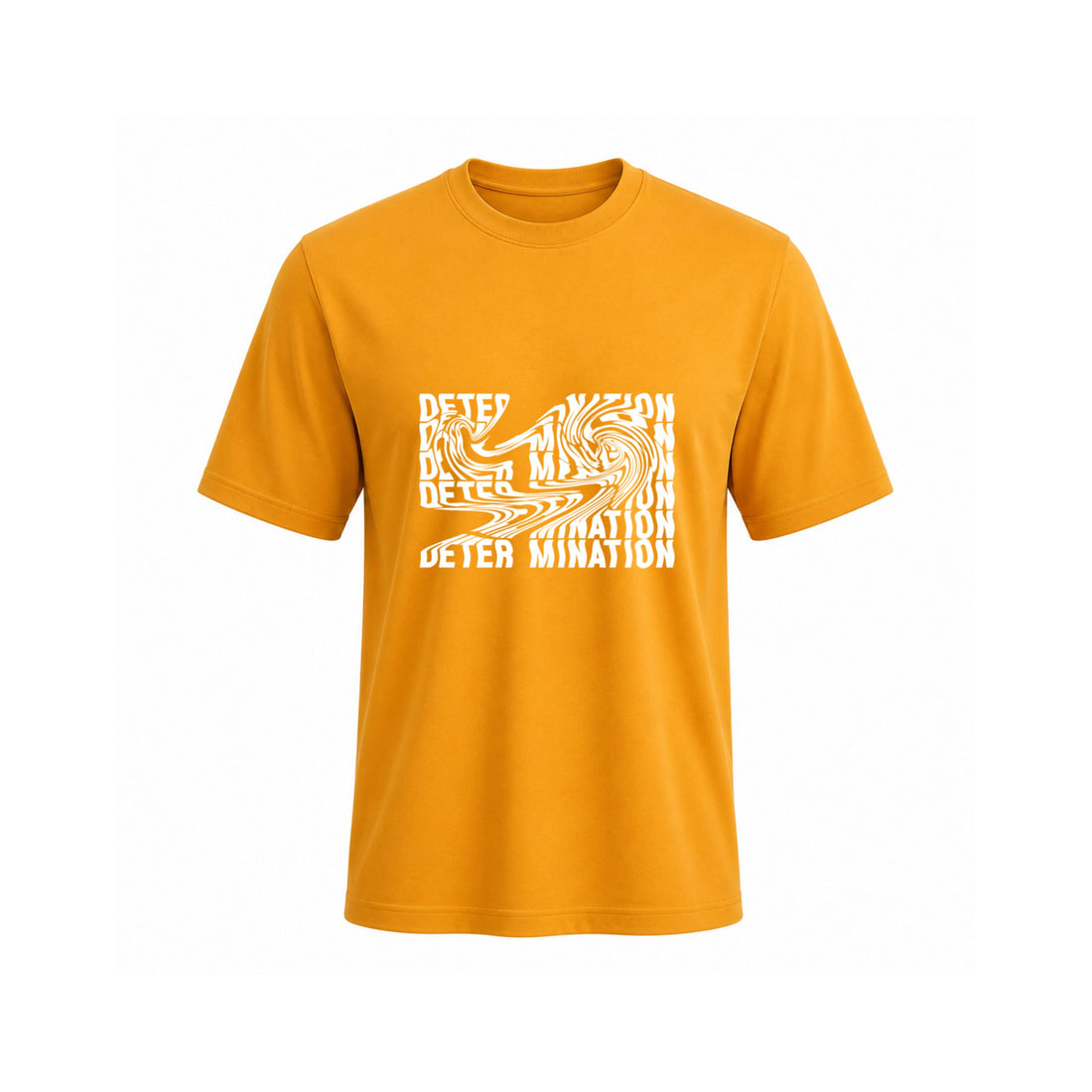 SIIEGE Determination Typography Cotton T-Shirt for Men