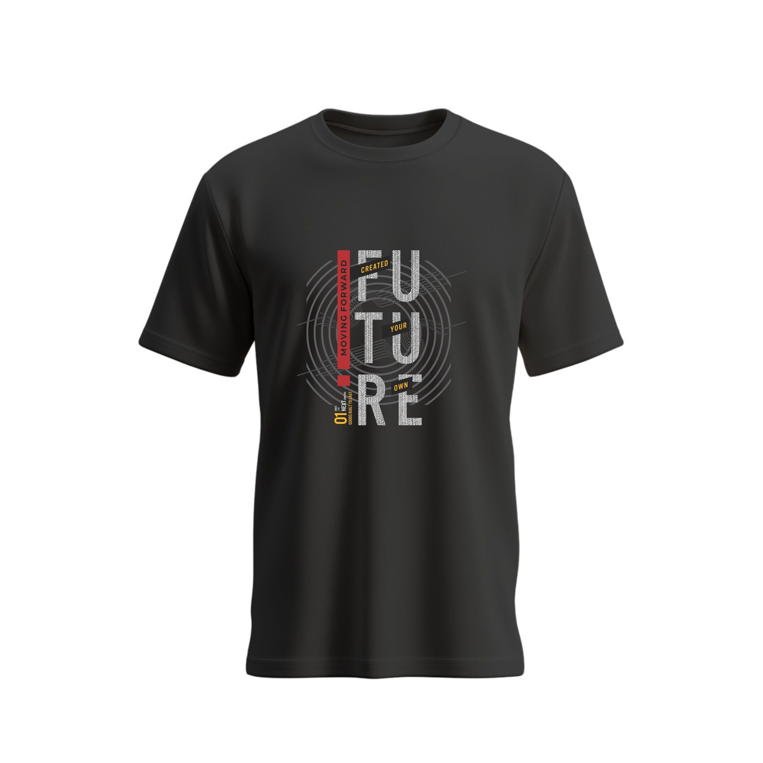 Future Motion Typography Cotton T-Shirt for Men