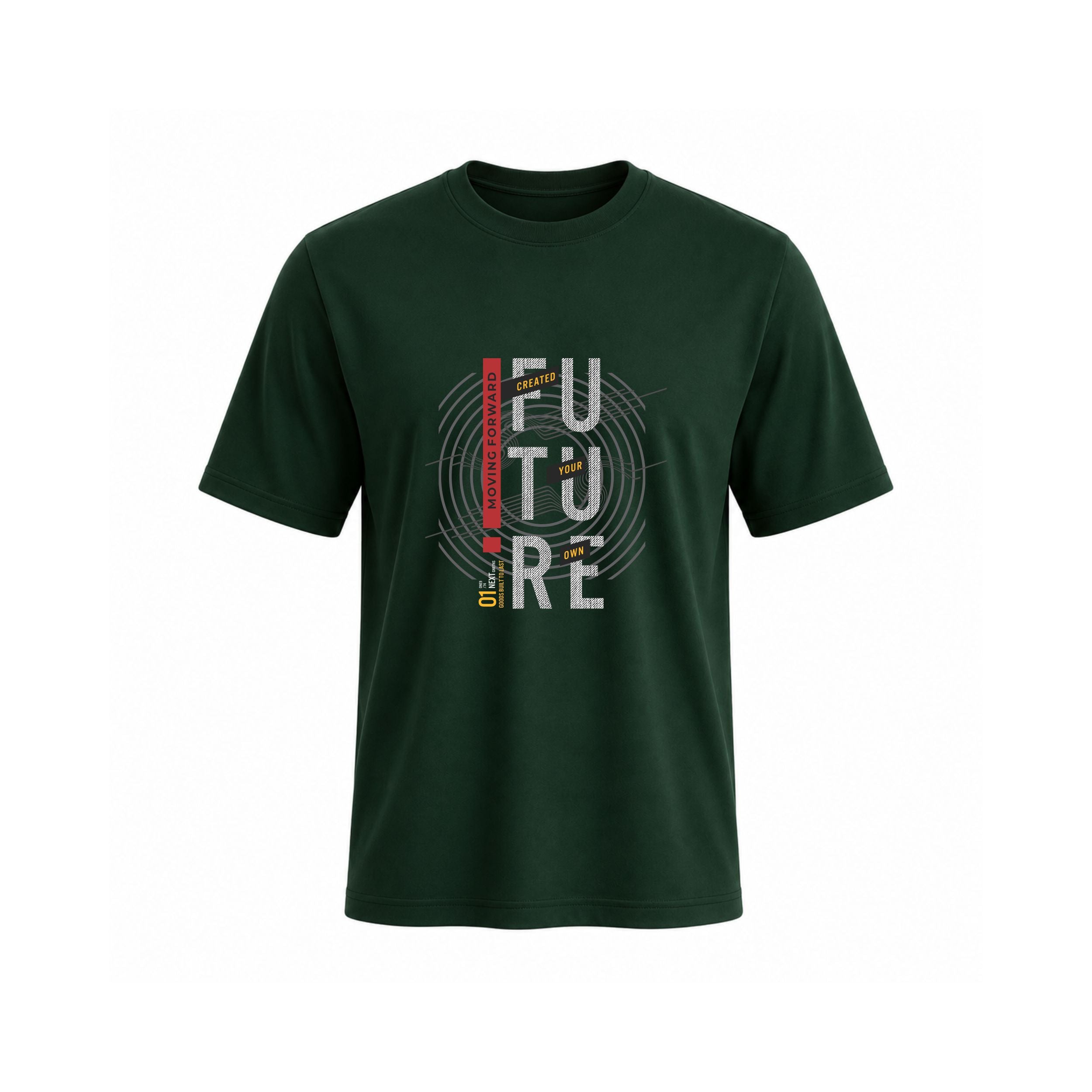 Future Motion Typography Cotton T-Shirt for Men