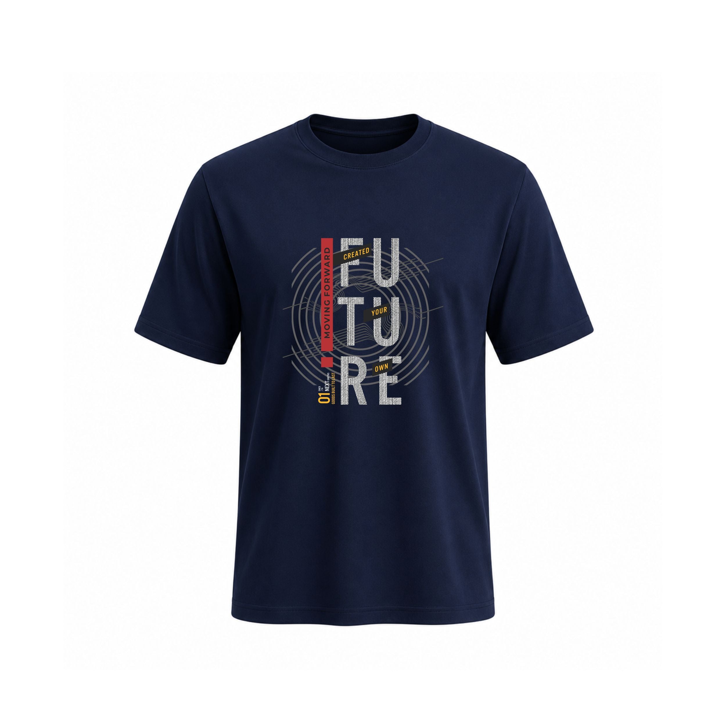 Future Motion Typography Cotton T-Shirt for Men