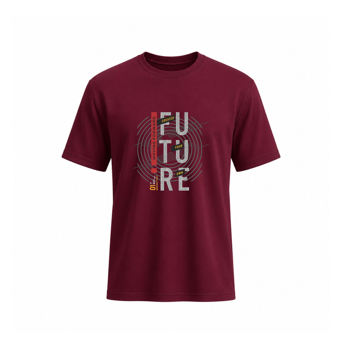 Future Motion Typography Cotton T-Shirt for Men