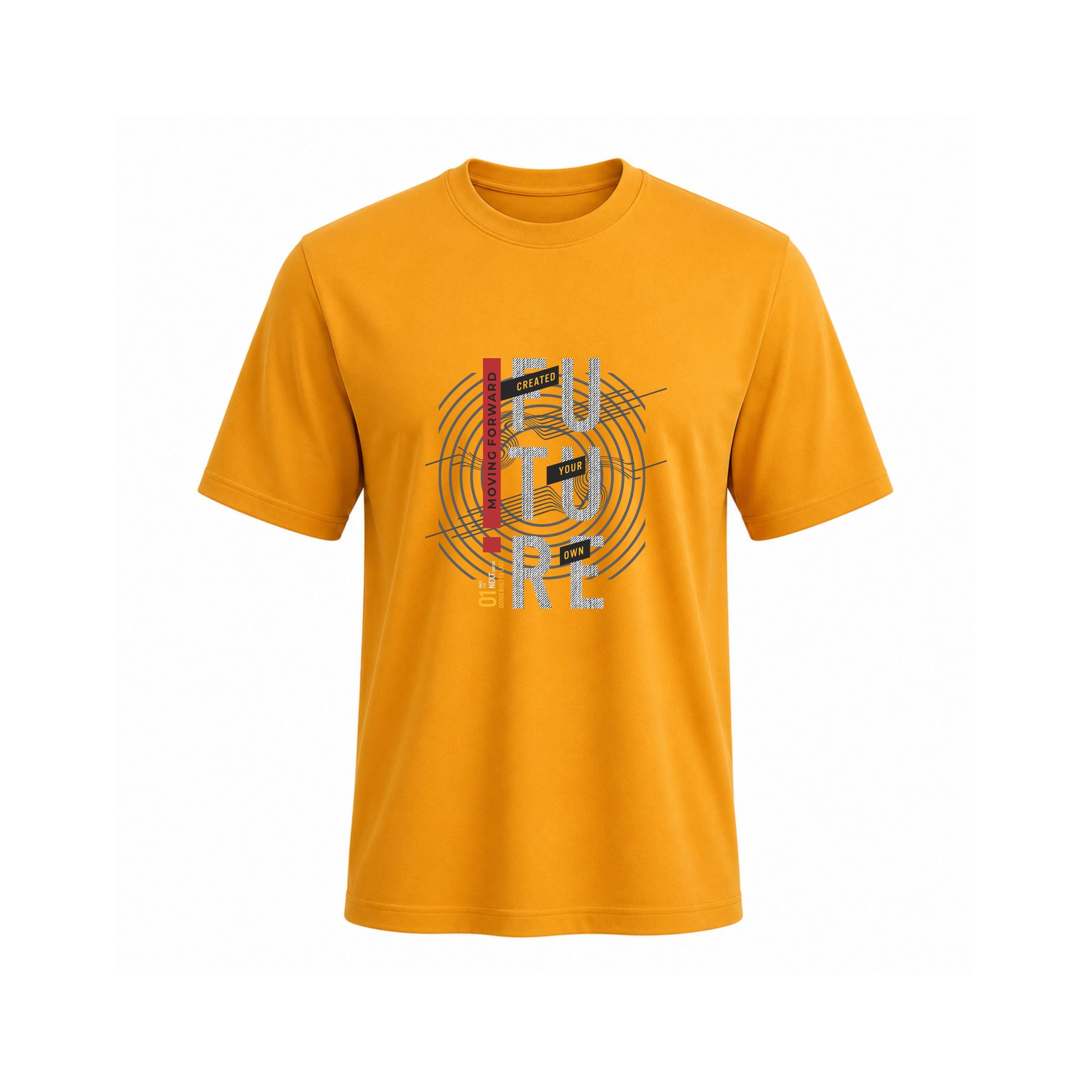 Future Motion Typography Cotton T-Shirt for Men