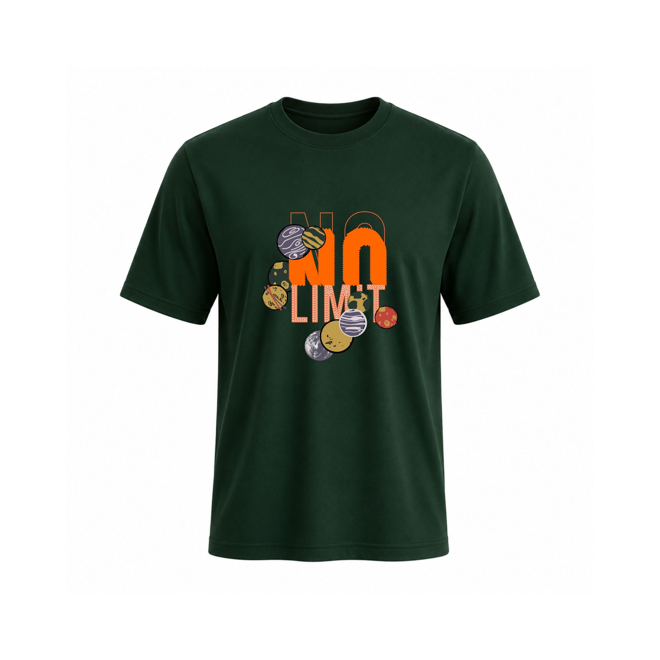 SIIEGE No Limit Space T-Shirt Cotton T-Shirt for Men