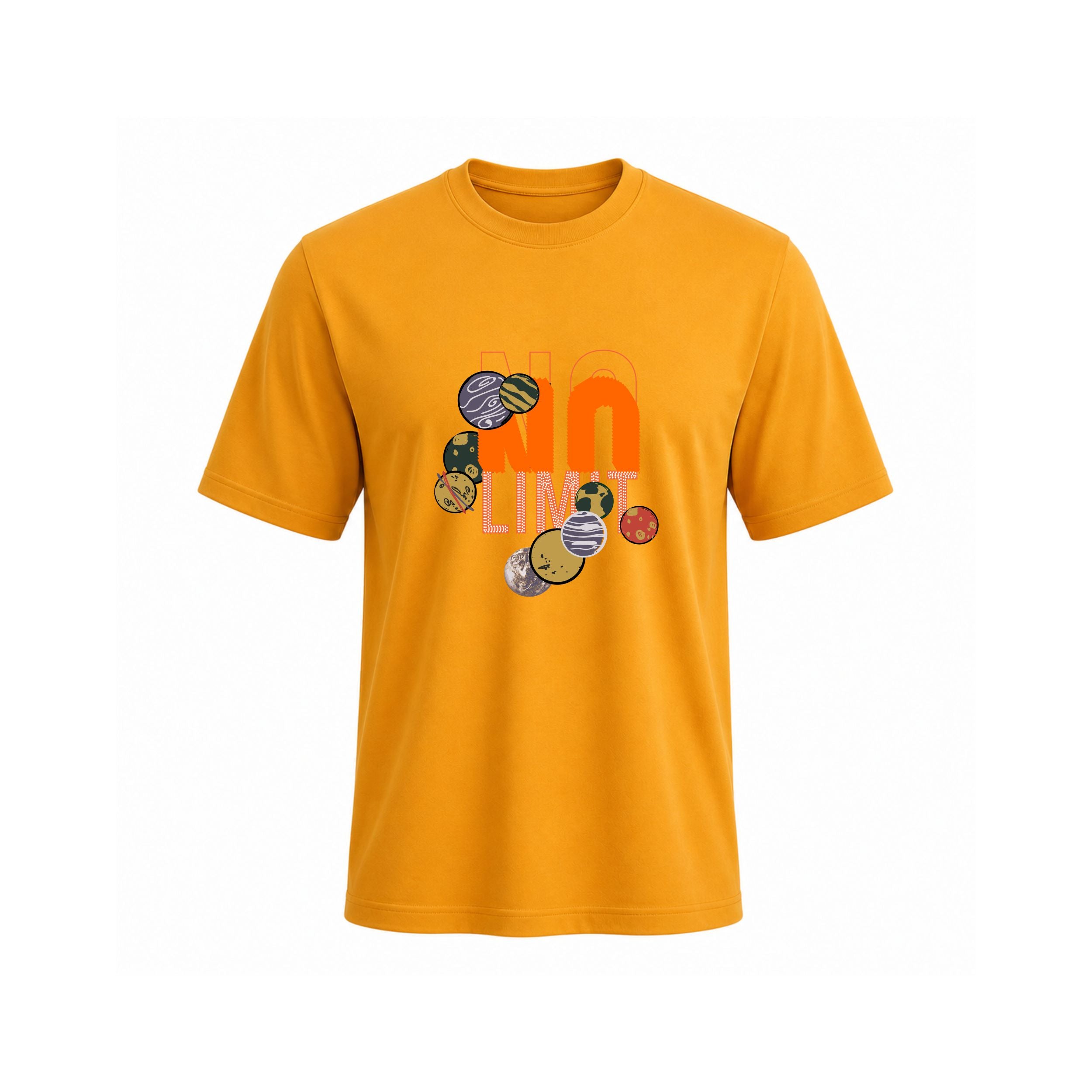 SIIEGE No Limit Space T-Shirt Cotton T-Shirt for Men