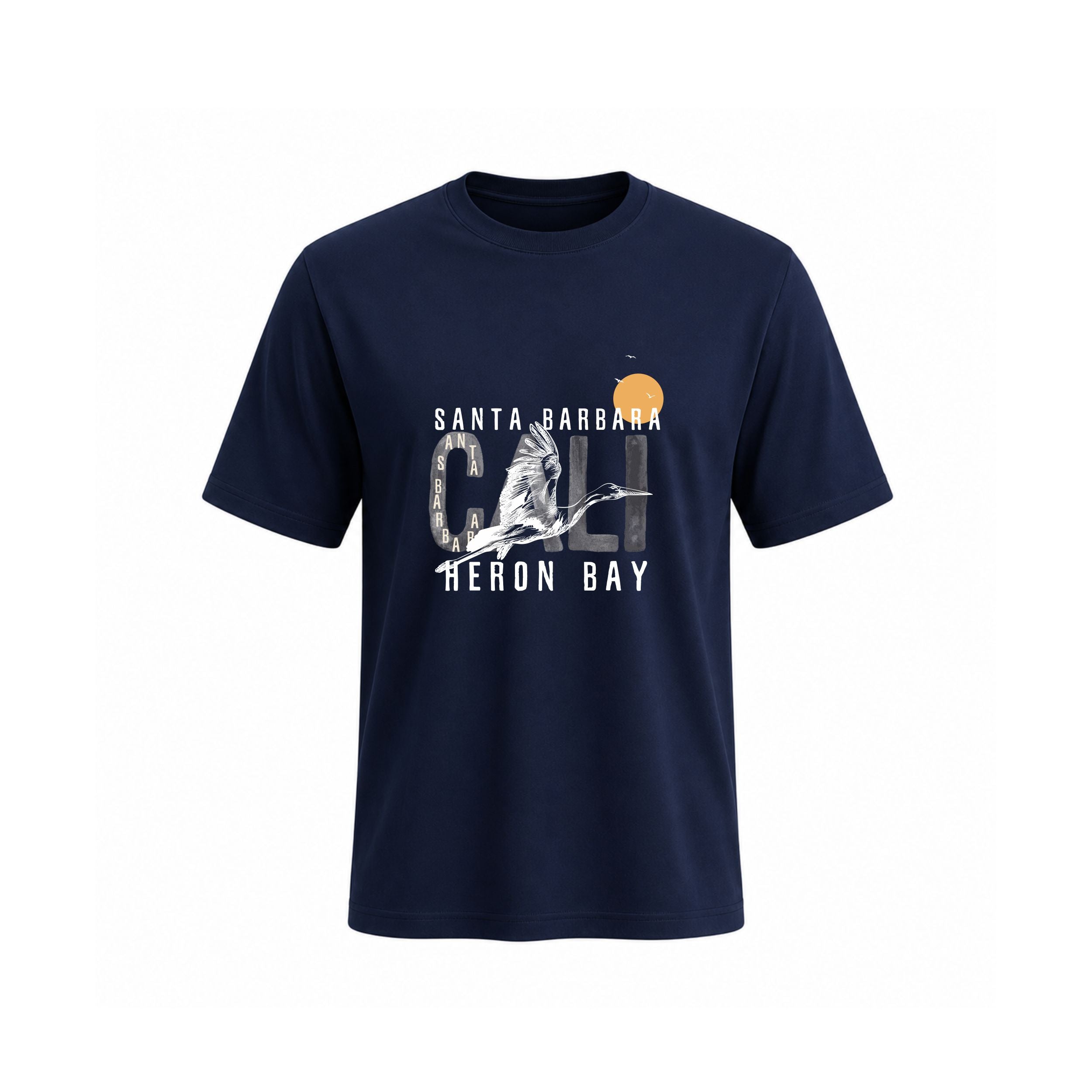 SIIEGE Santa Barbara Cali Heron Bay Cotton T-Shirt for Men