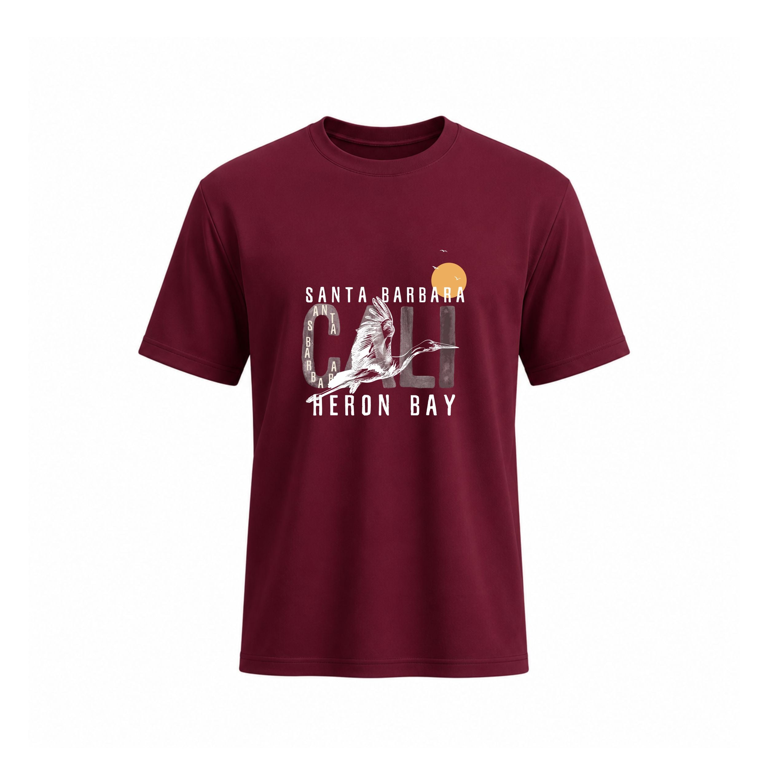 SIIEGE Santa Barbara Cali Heron Bay Cotton T-Shirt for Men