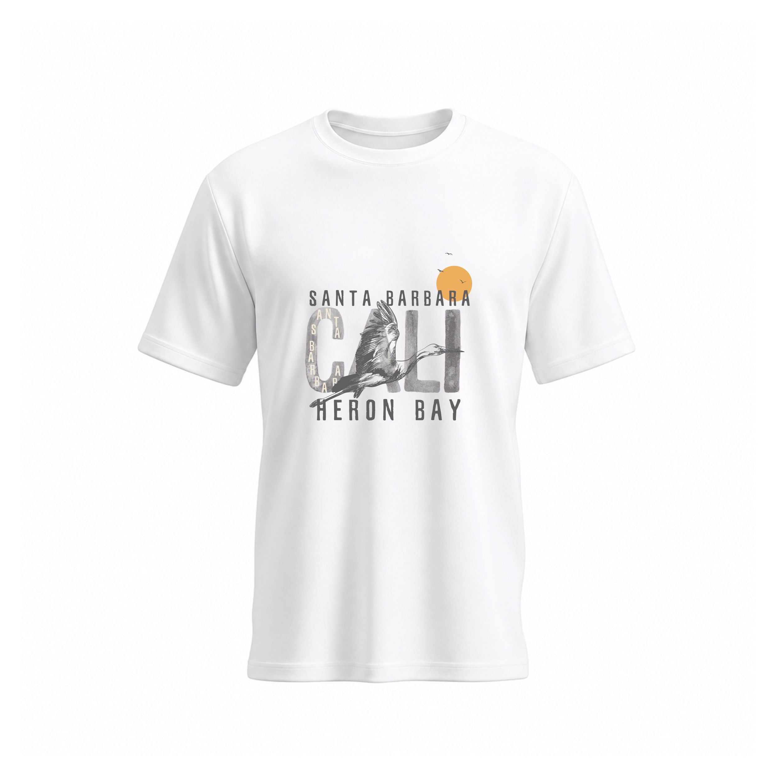 SIIEGE Santa Barbara Cali Heron Bay Cotton T-Shirt for Men