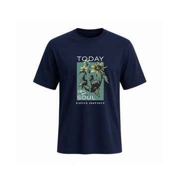 Siiege Today Follow Your Soul Floral Cotton T-Shirt for Men