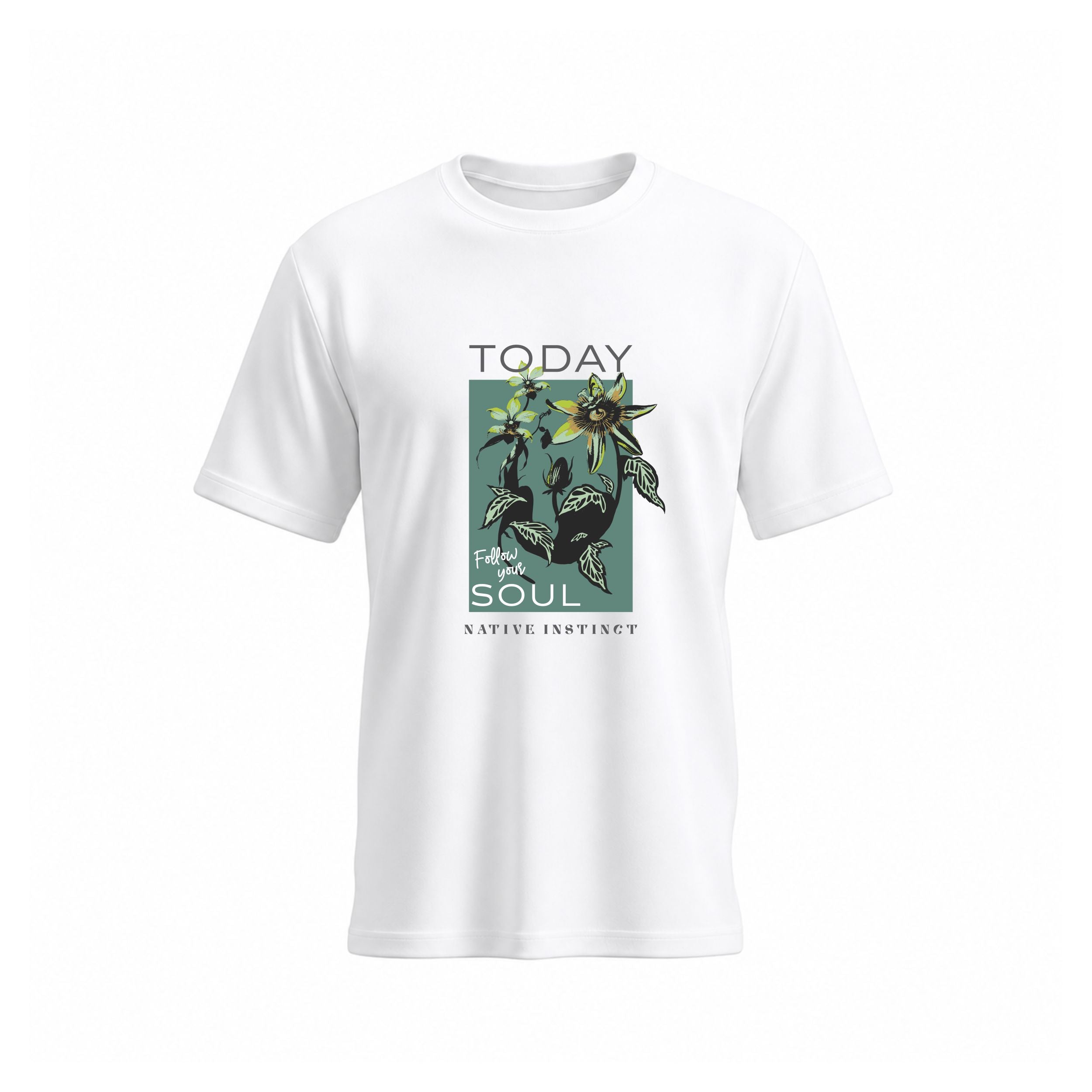 Siiege Today Follow Your Soul Floral Cotton T-Shirt for Men