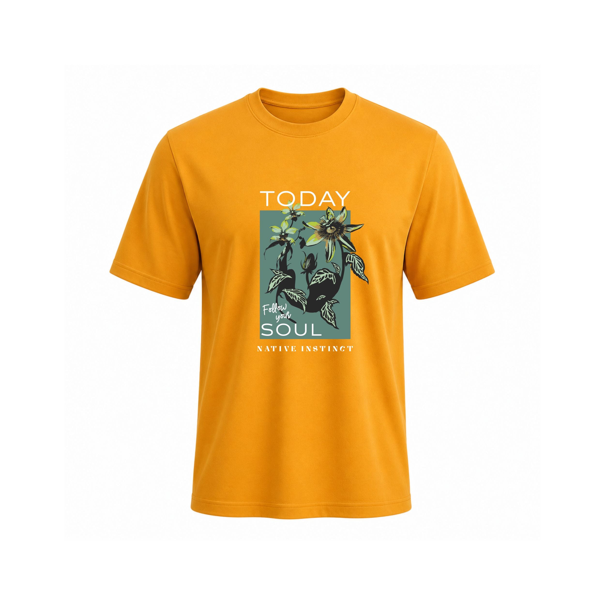 Siiege Today Follow Your Soul Floral Cotton T-Shirt for Men
