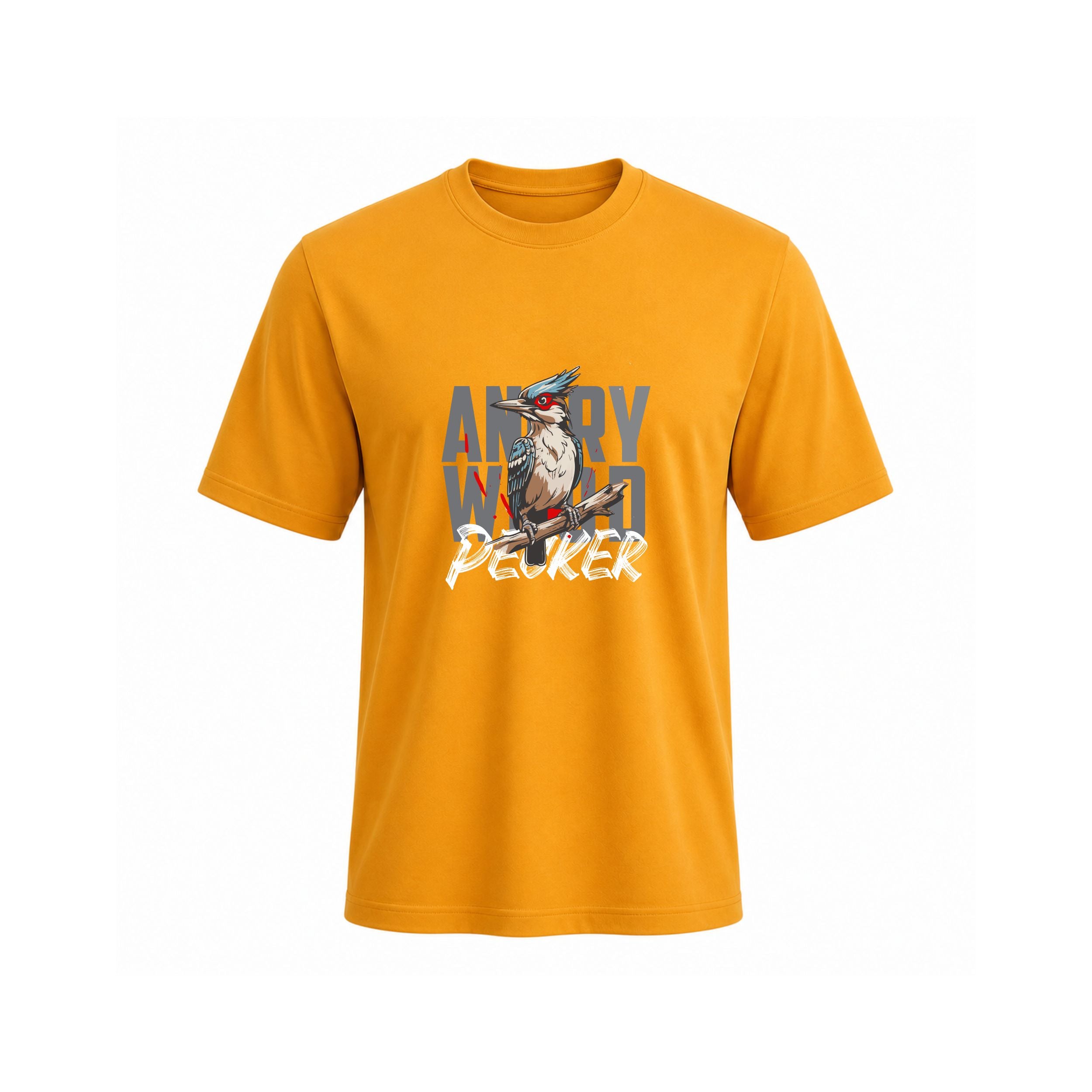 Siiege Angry Woodpecker Cotton T-Shirt for Men