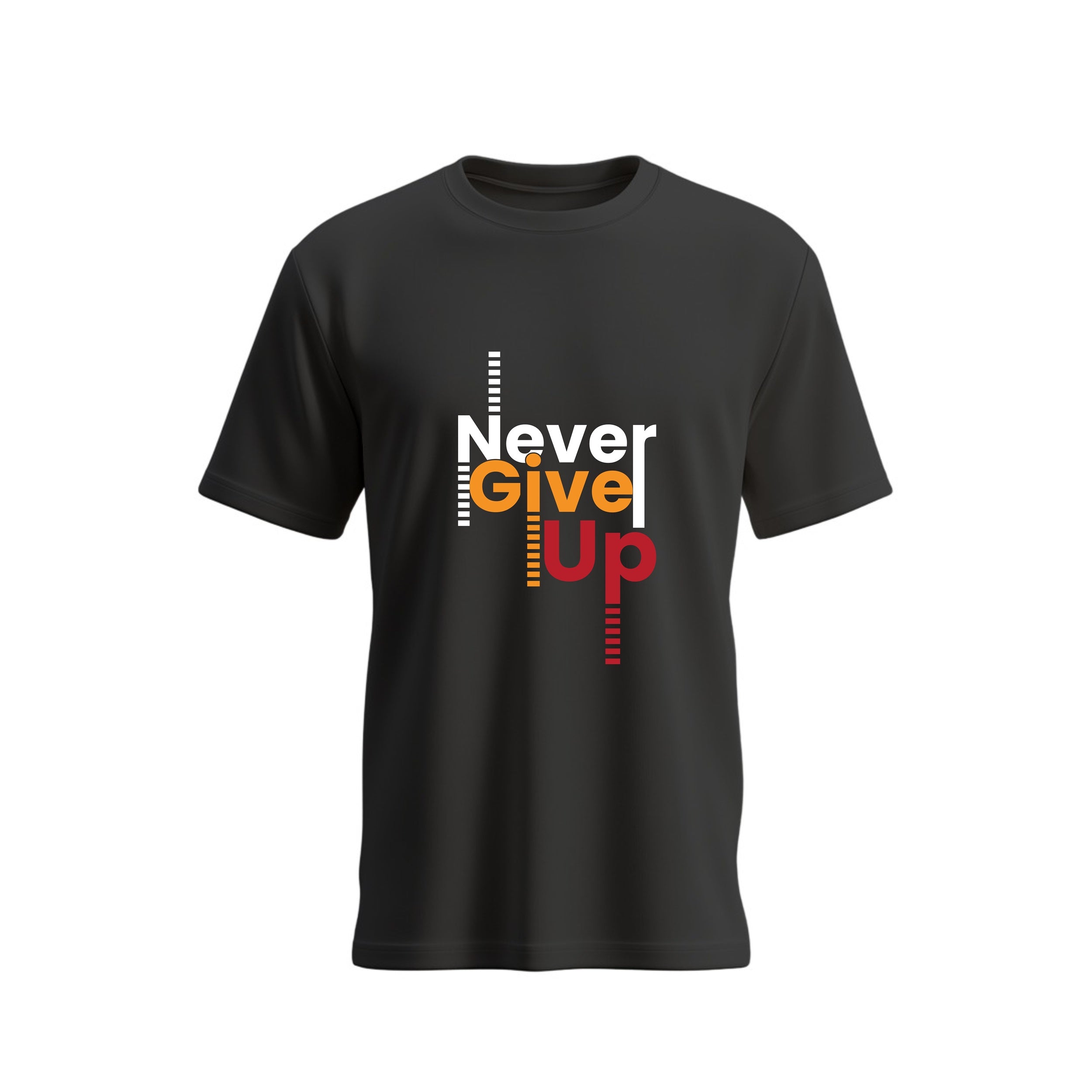 SIIEGE Never Give Up Cotton T-Shirt for Men