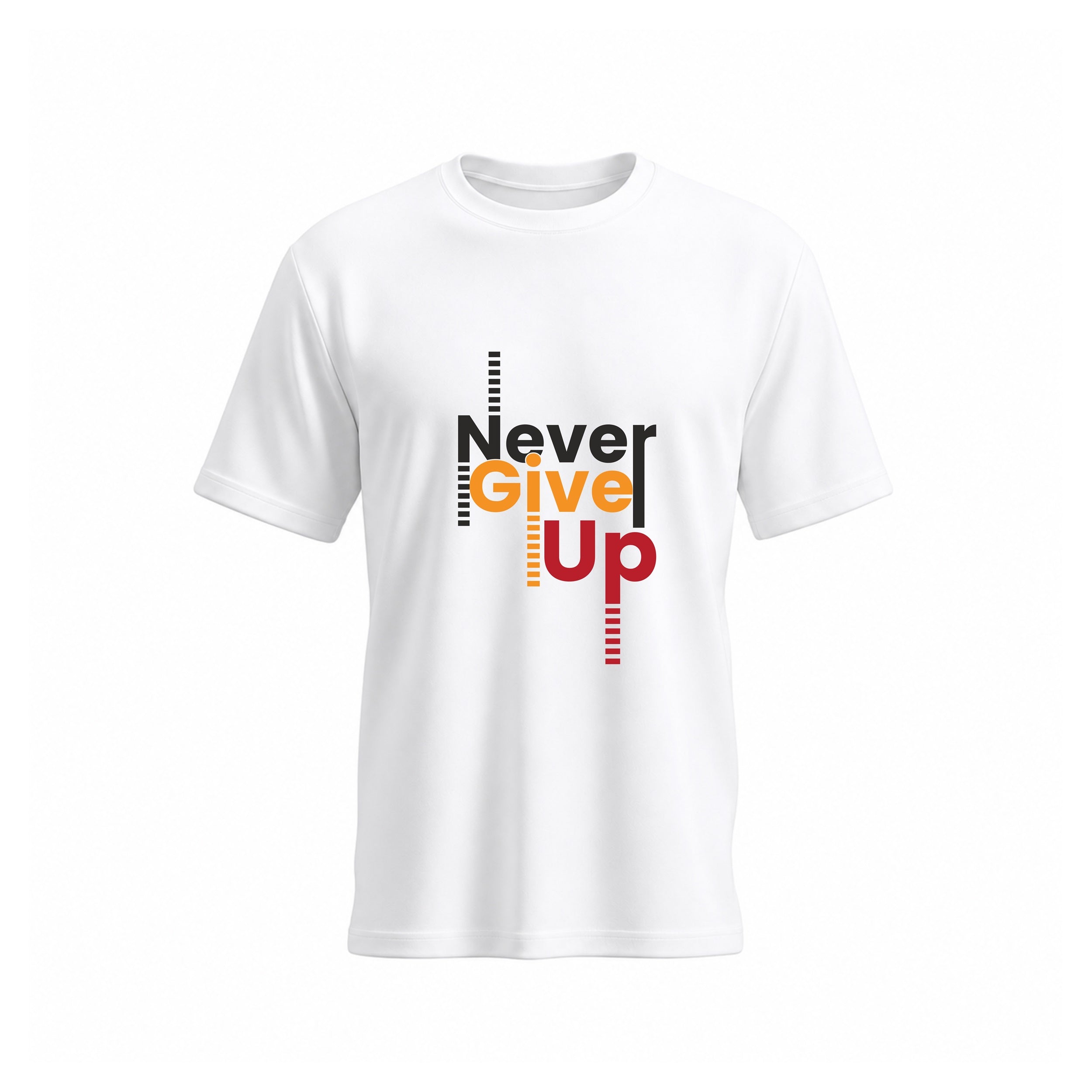 SIIEGE Never Give Up Cotton T-Shirt for Men