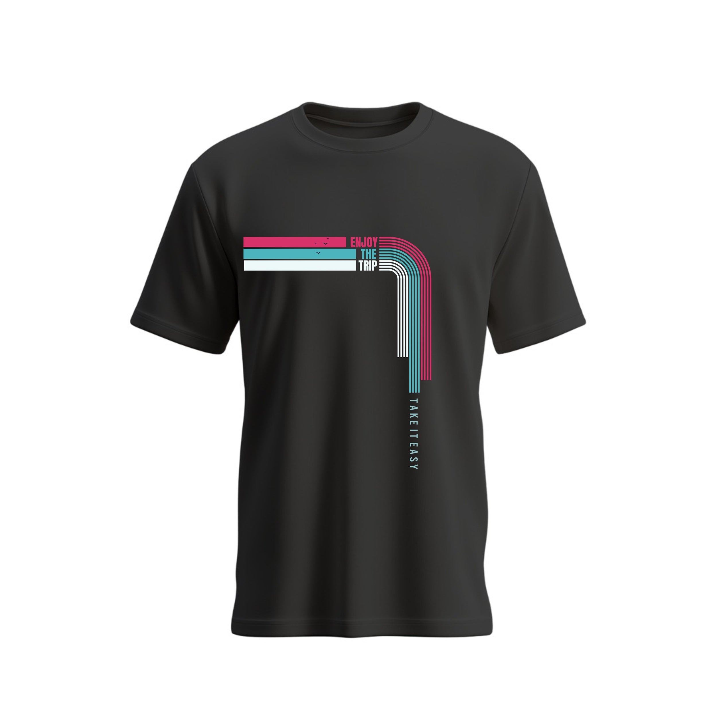 Siiege Trendy Vacation Theme Cotton T-Shirt for Men