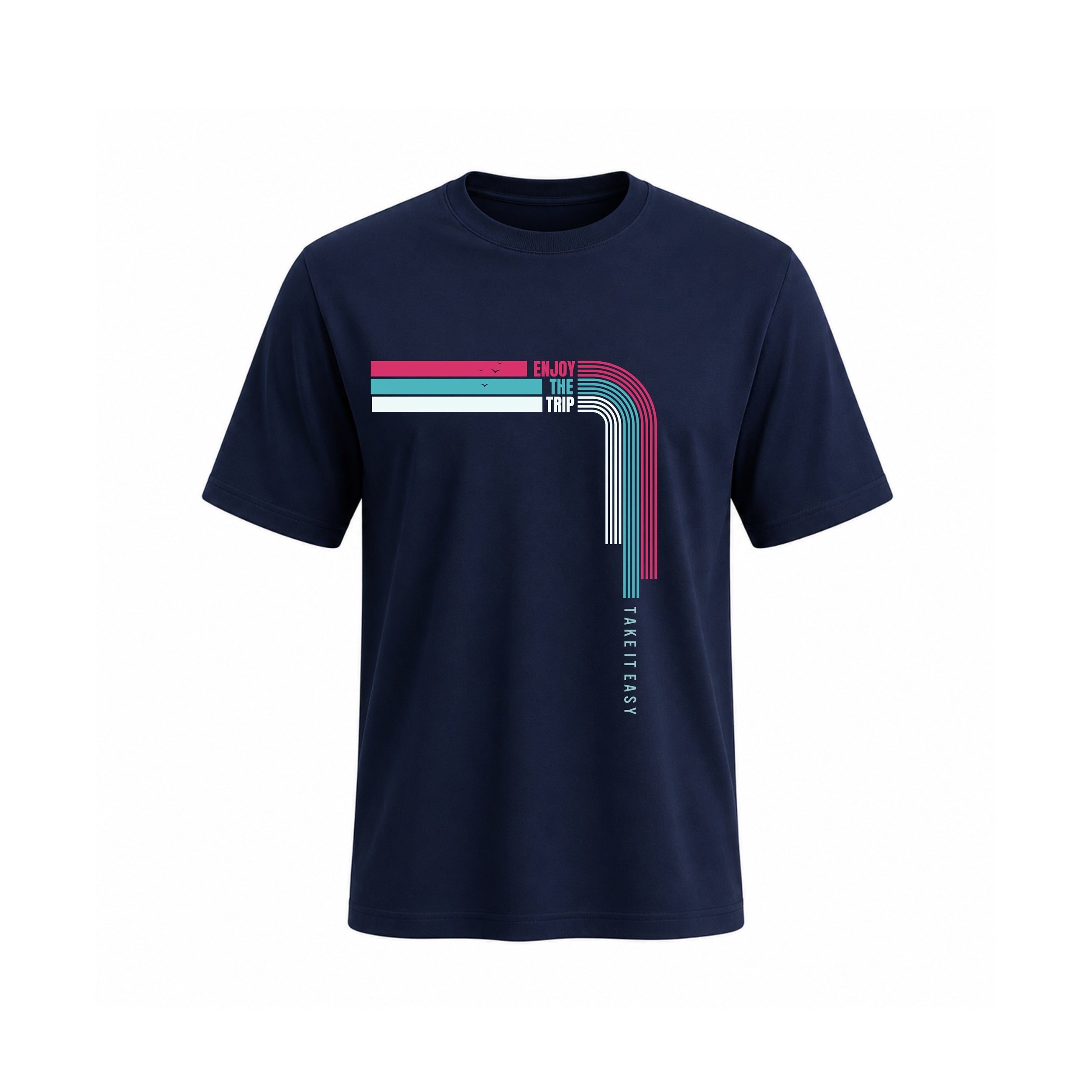 Siiege Trendy Vacation Theme Cotton T-Shirt for Men