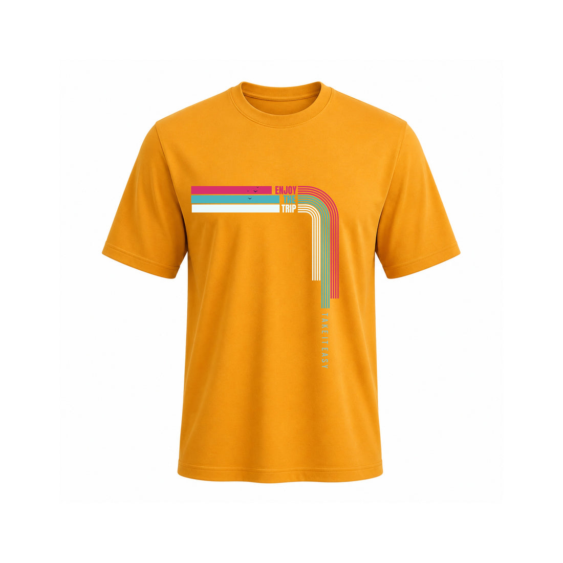 Siiege Trendy Vacation Theme Cotton T-Shirt for Men