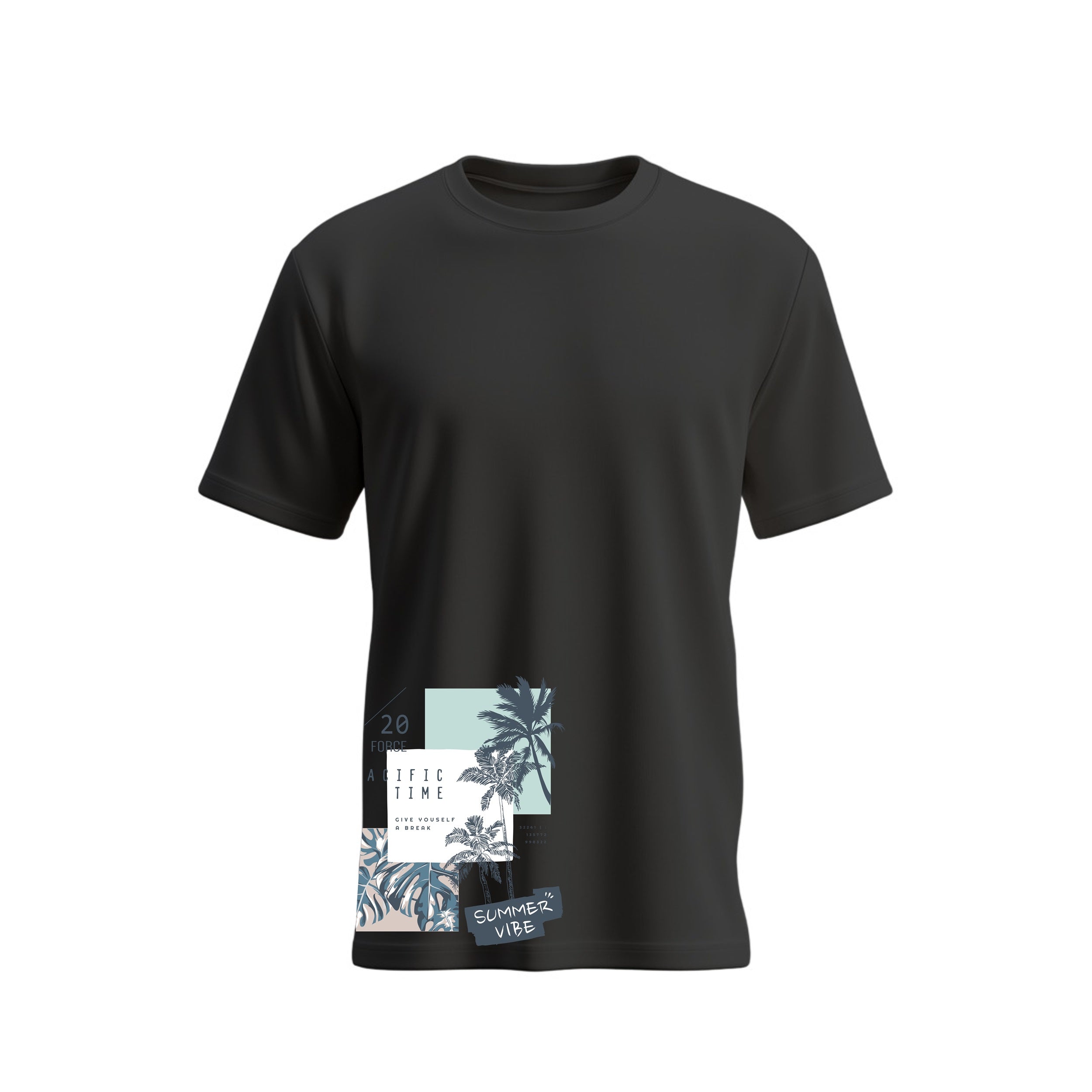 Siiege Pacific Time Summer Vibe Cotton T-Shirt for Men