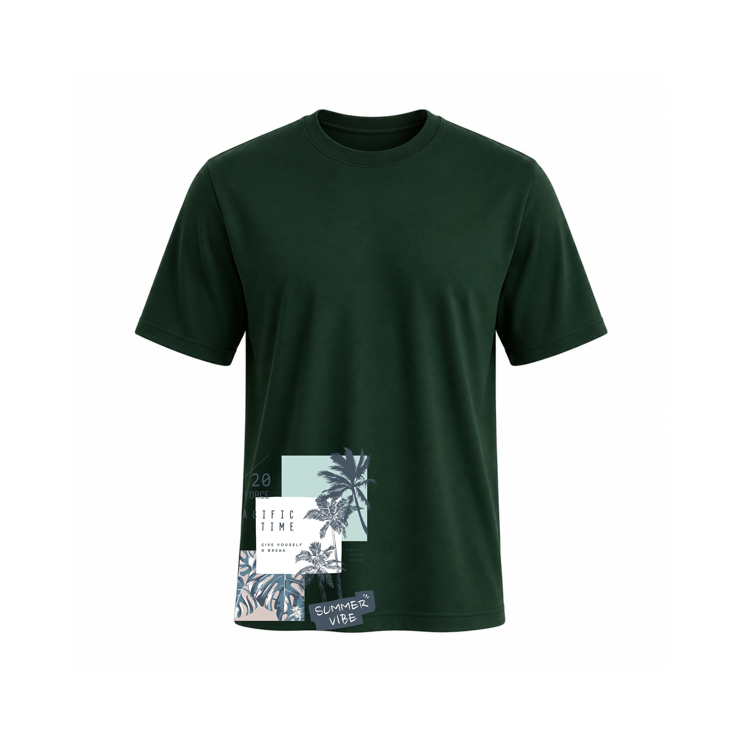 Siiege Pacific Time Summer Vibe Cotton T-Shirt for Men