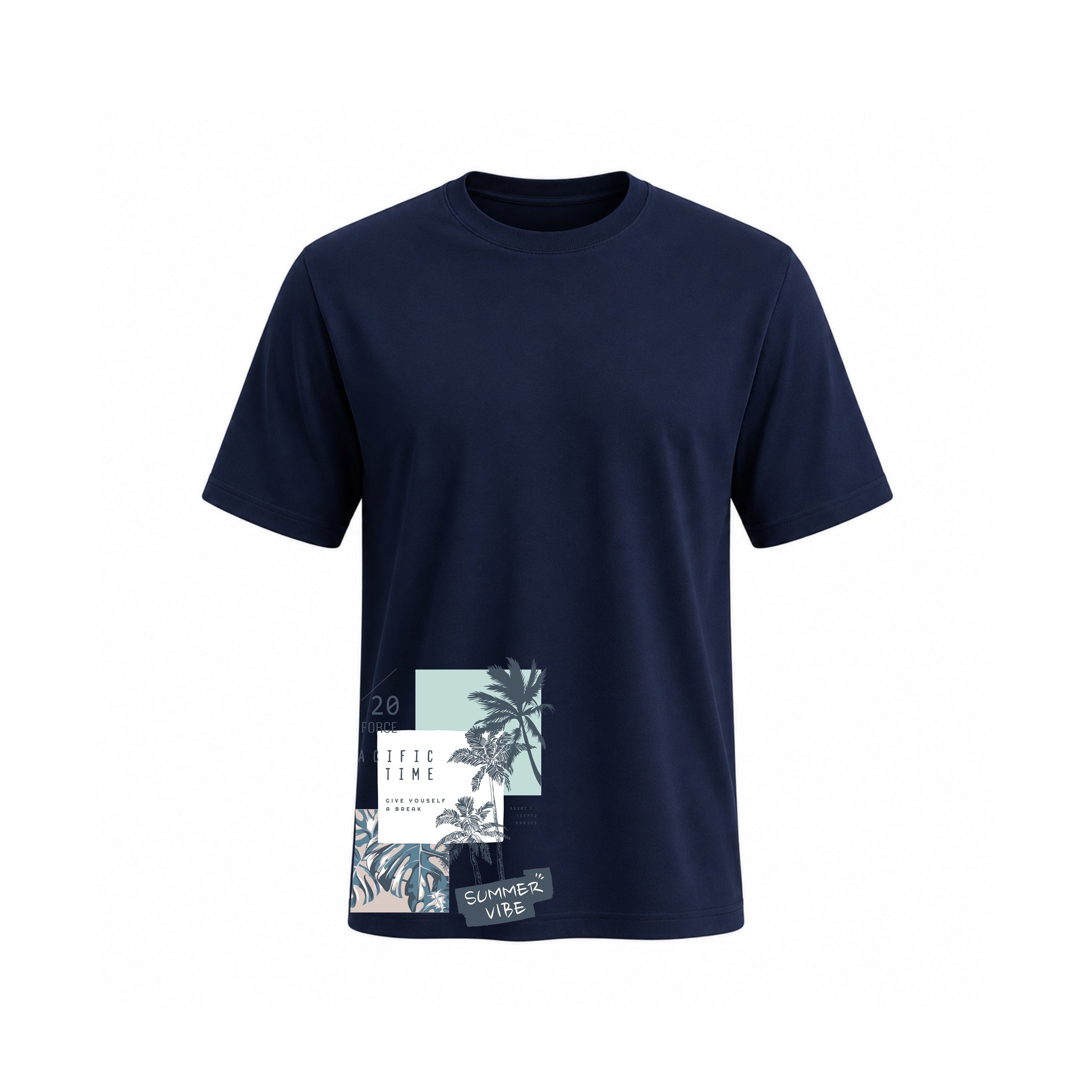 Siiege Pacific Time Summer Vibe Cotton T-Shirt for Men