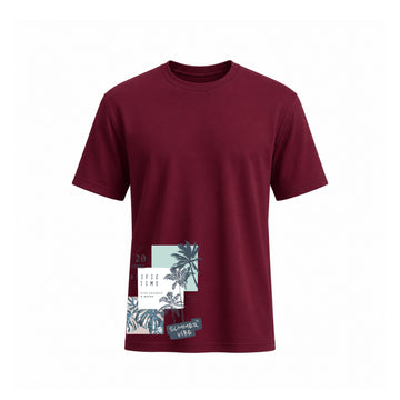 Siiege Pacific Time Summer Vibe Cotton T-Shirt for Men
