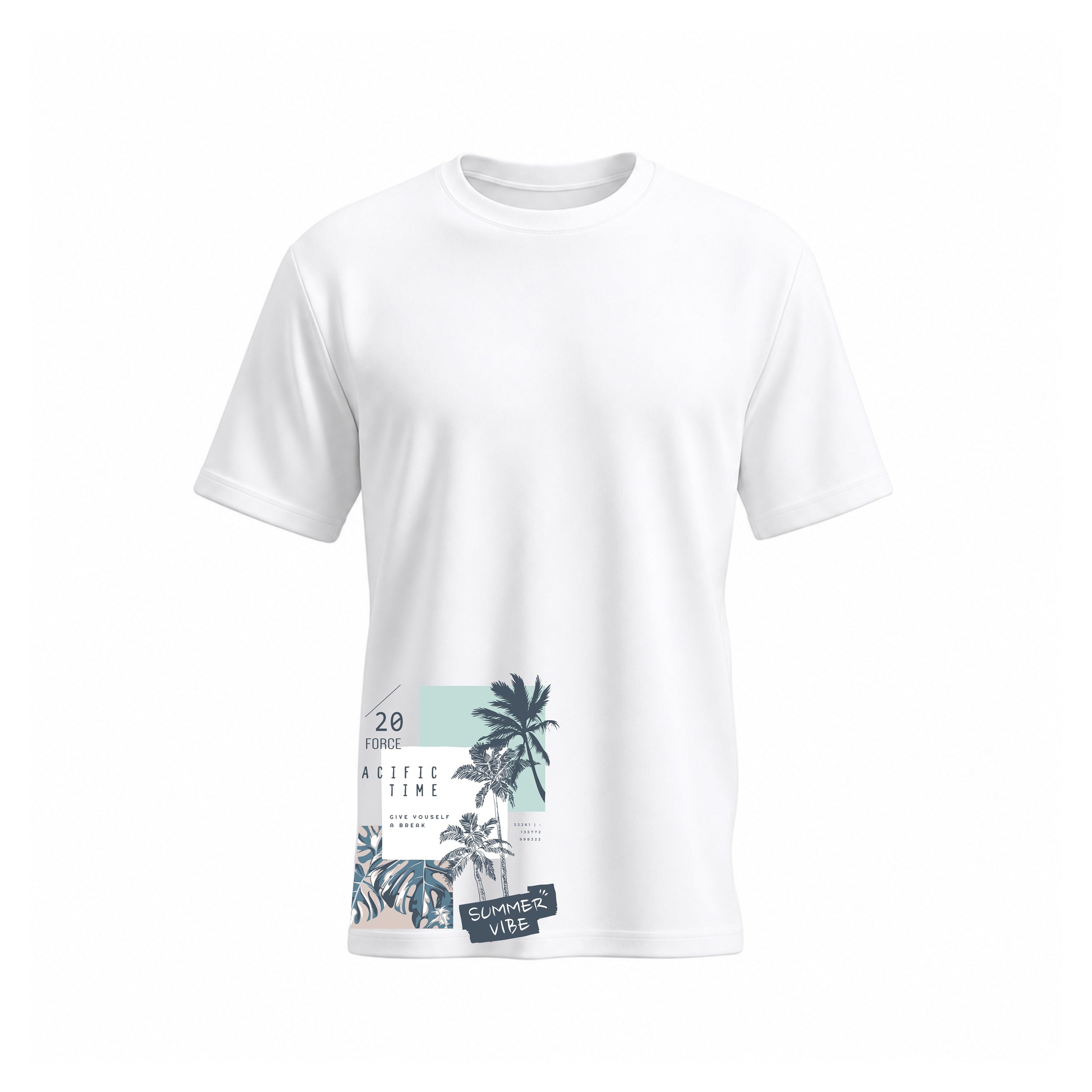 Siiege Pacific Time Summer Vibe Cotton T-Shirt for Men