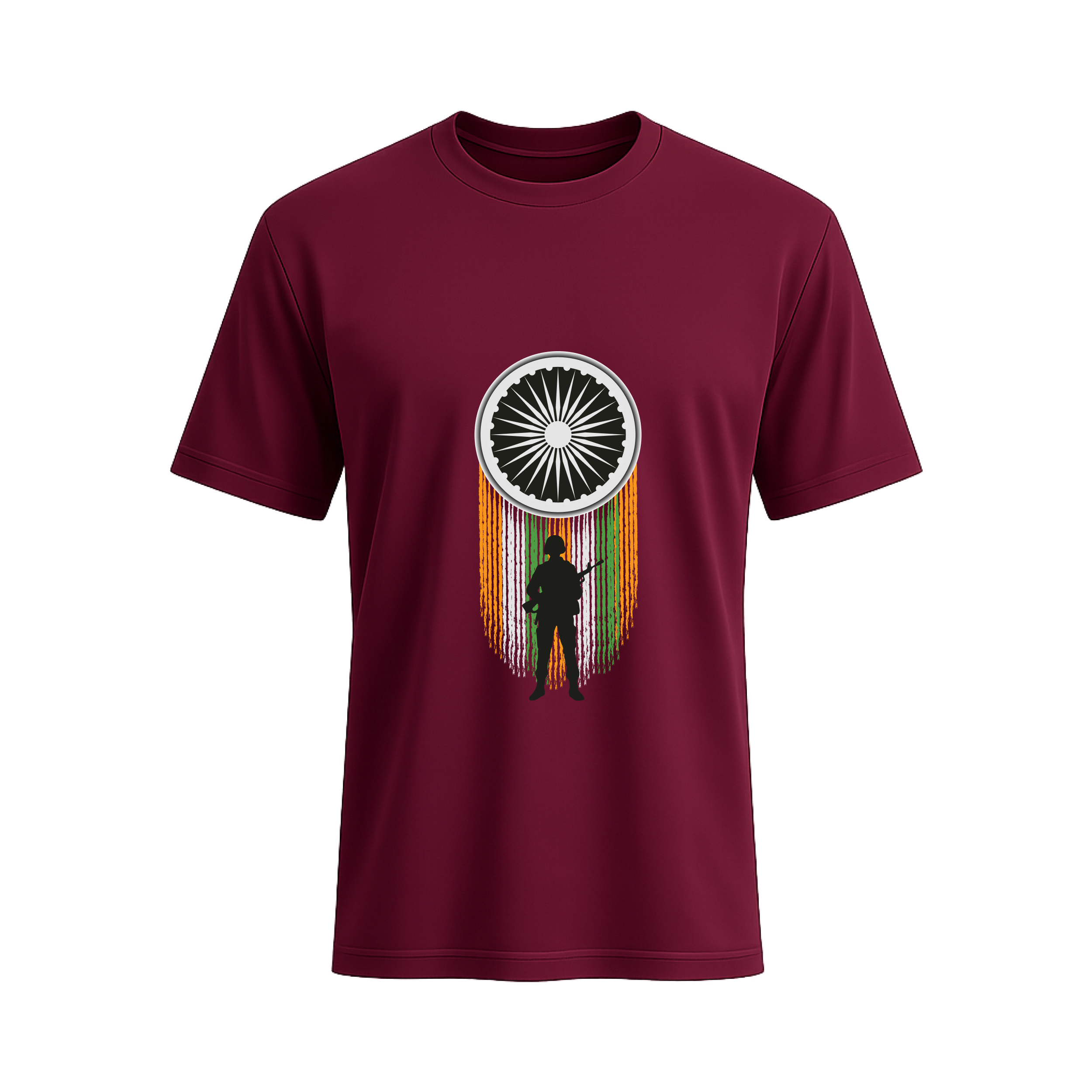 SIIEGE Men's Ashoka Chakra Soldier Cotton T-Shirt