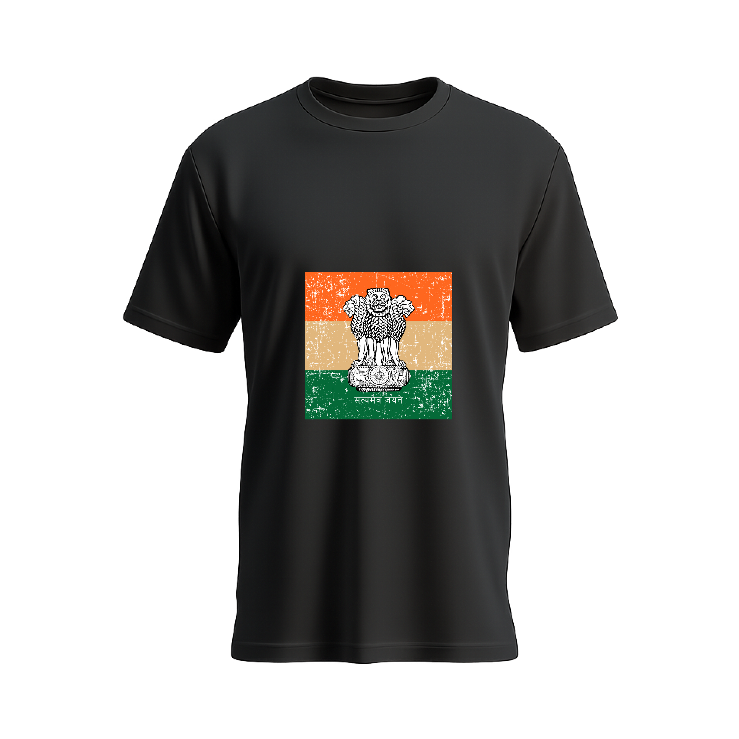 SIIEGE Men's Premium Cotton Indian Emblem T-Shirt