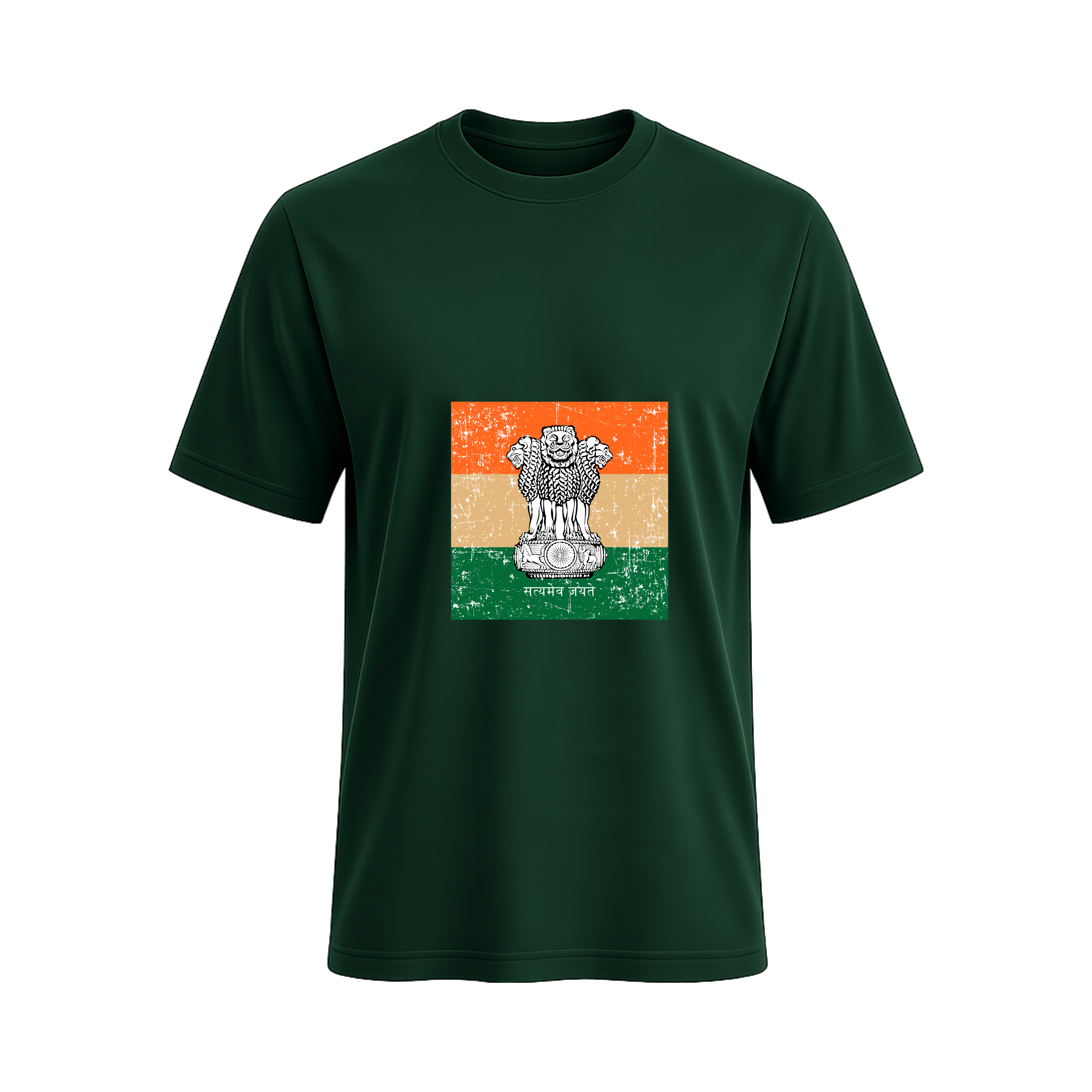 SIIEGE Men's Premium Cotton Indian Emblem T-Shirt