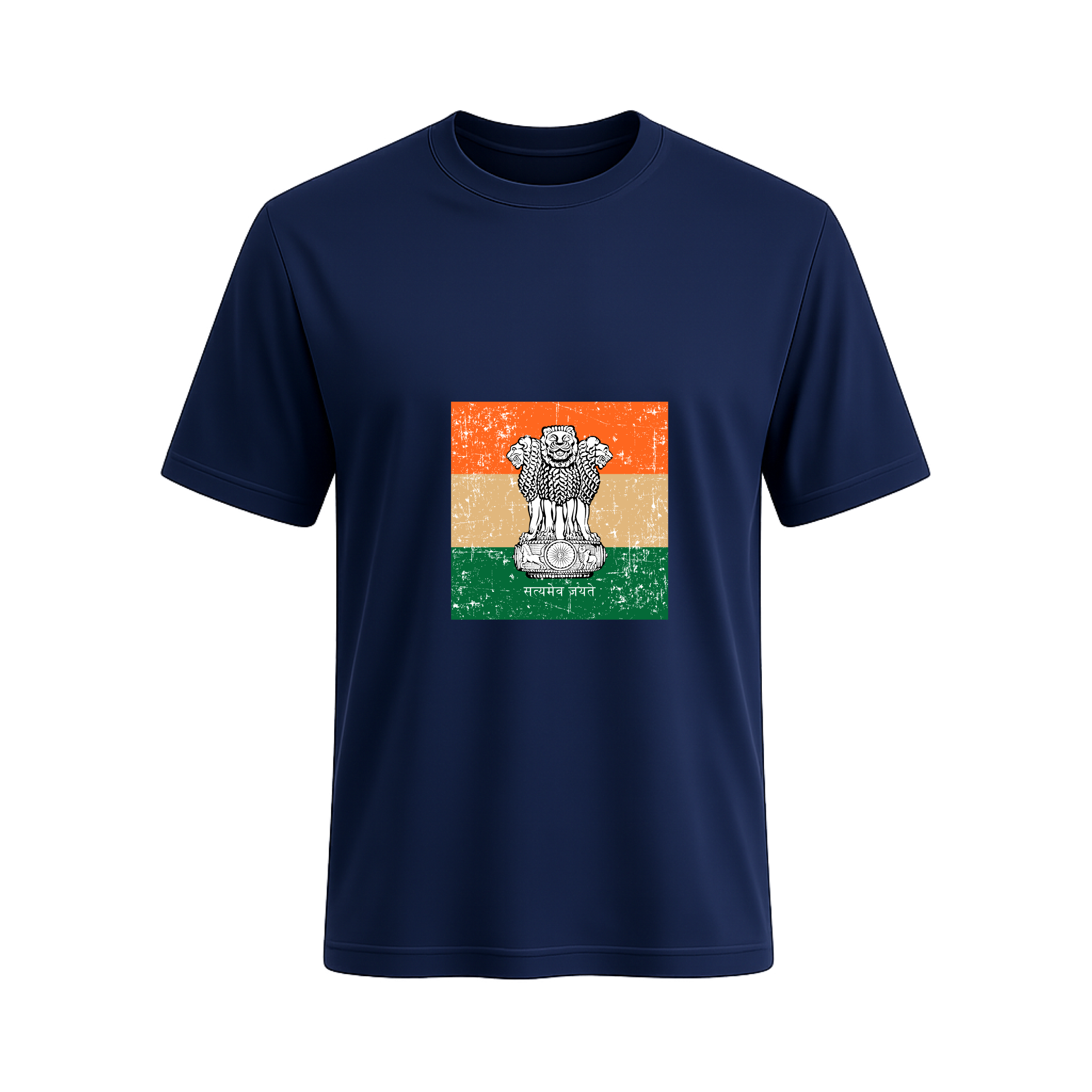 SIIEGE Men's Premium Cotton Indian Emblem T-Shirt