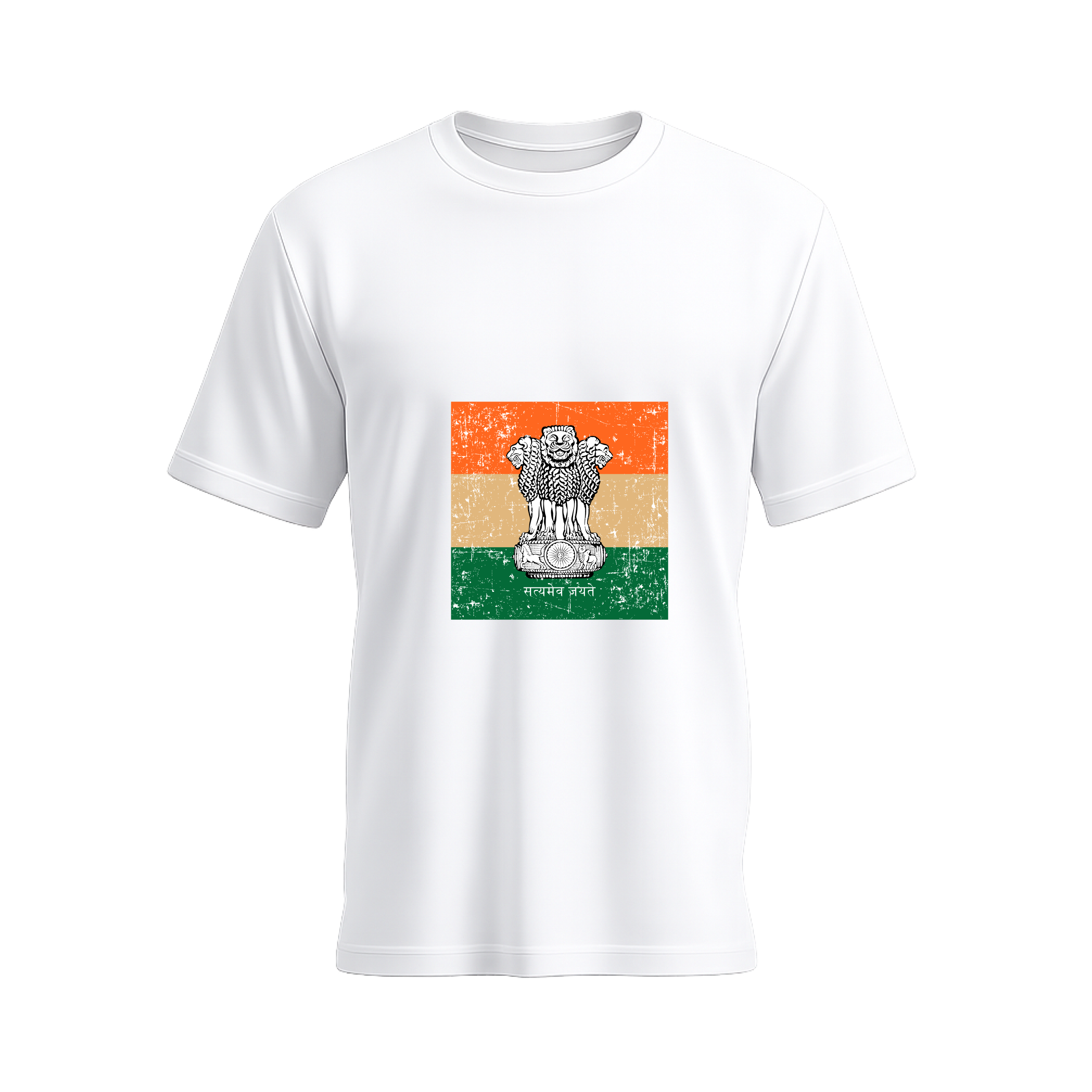 SIIEGE Men's Premium Cotton Indian Emblem T-Shirt