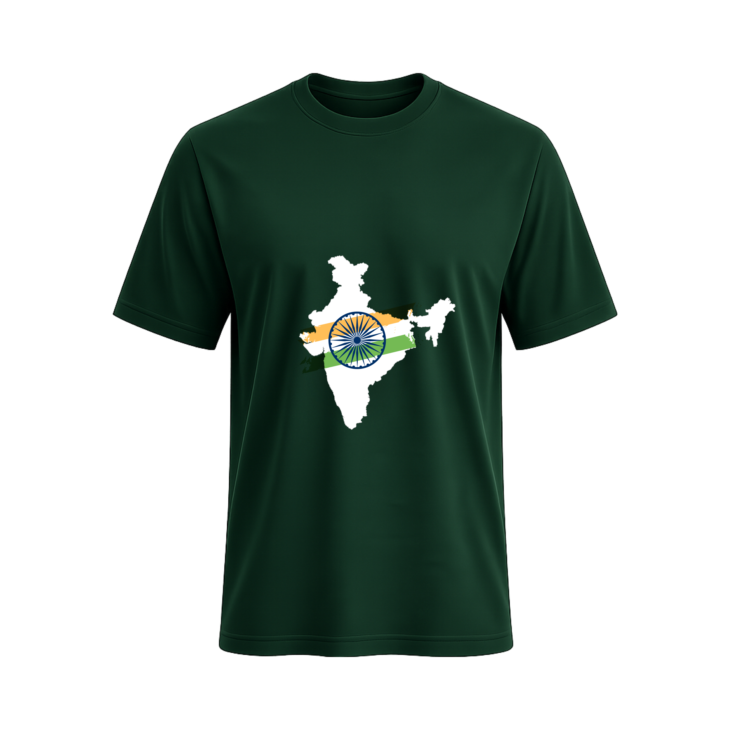 SIIEGE Men's Patriotic India Map Round Neck T-Shirt