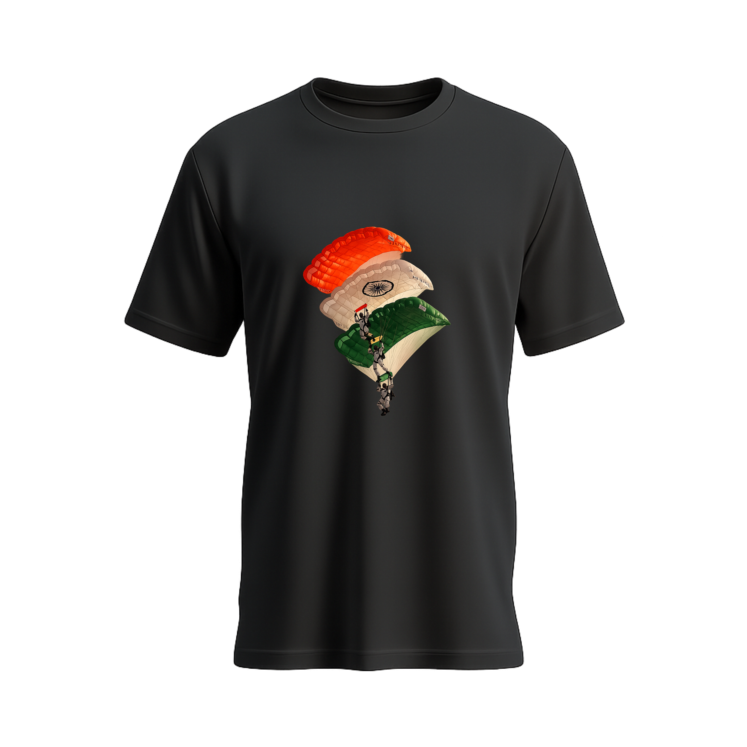 SIIEGE Tricolor Parachute Soft Cotton T-Shirt For Men