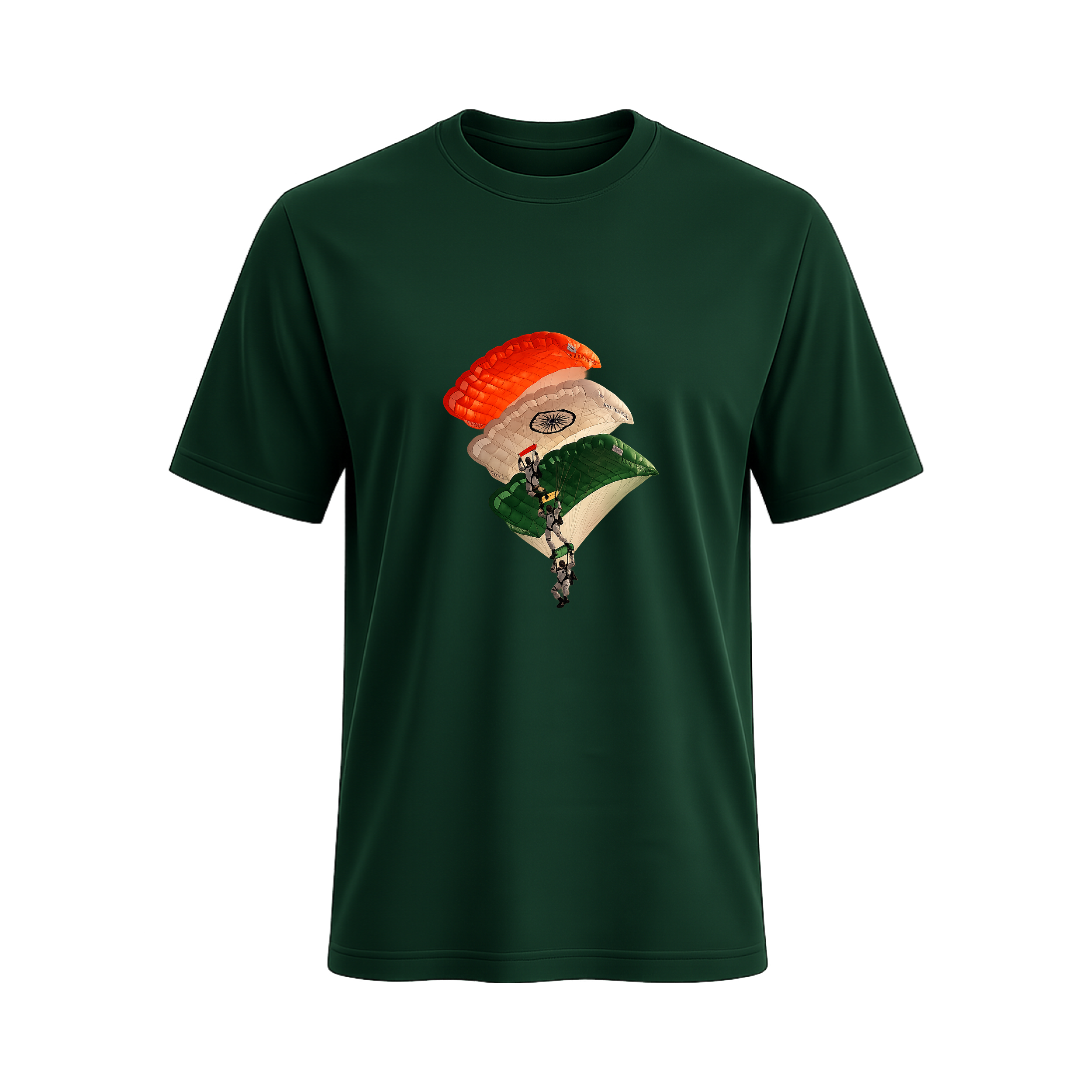 SIIEGE Tricolor Parachute Soft Cotton T-Shirt For Men