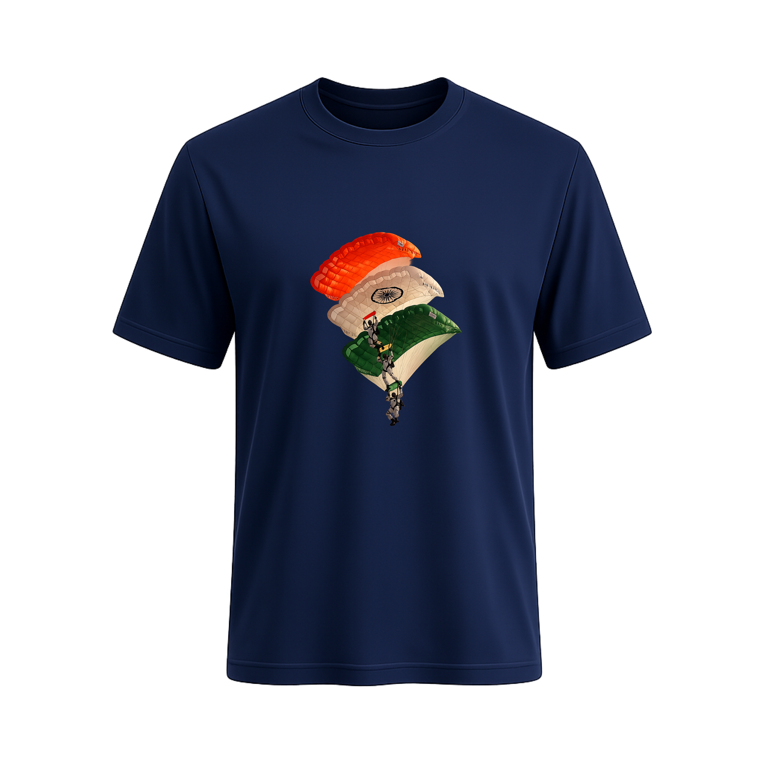 SIIEGE Tricolor Parachute Soft Cotton T-Shirt For Men