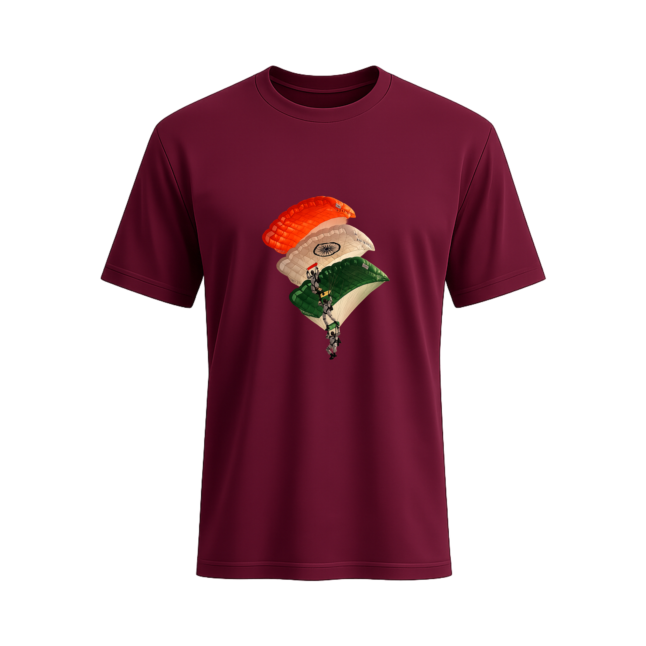 SIIEGE Tricolor Parachute Soft Cotton T-Shirt For Men