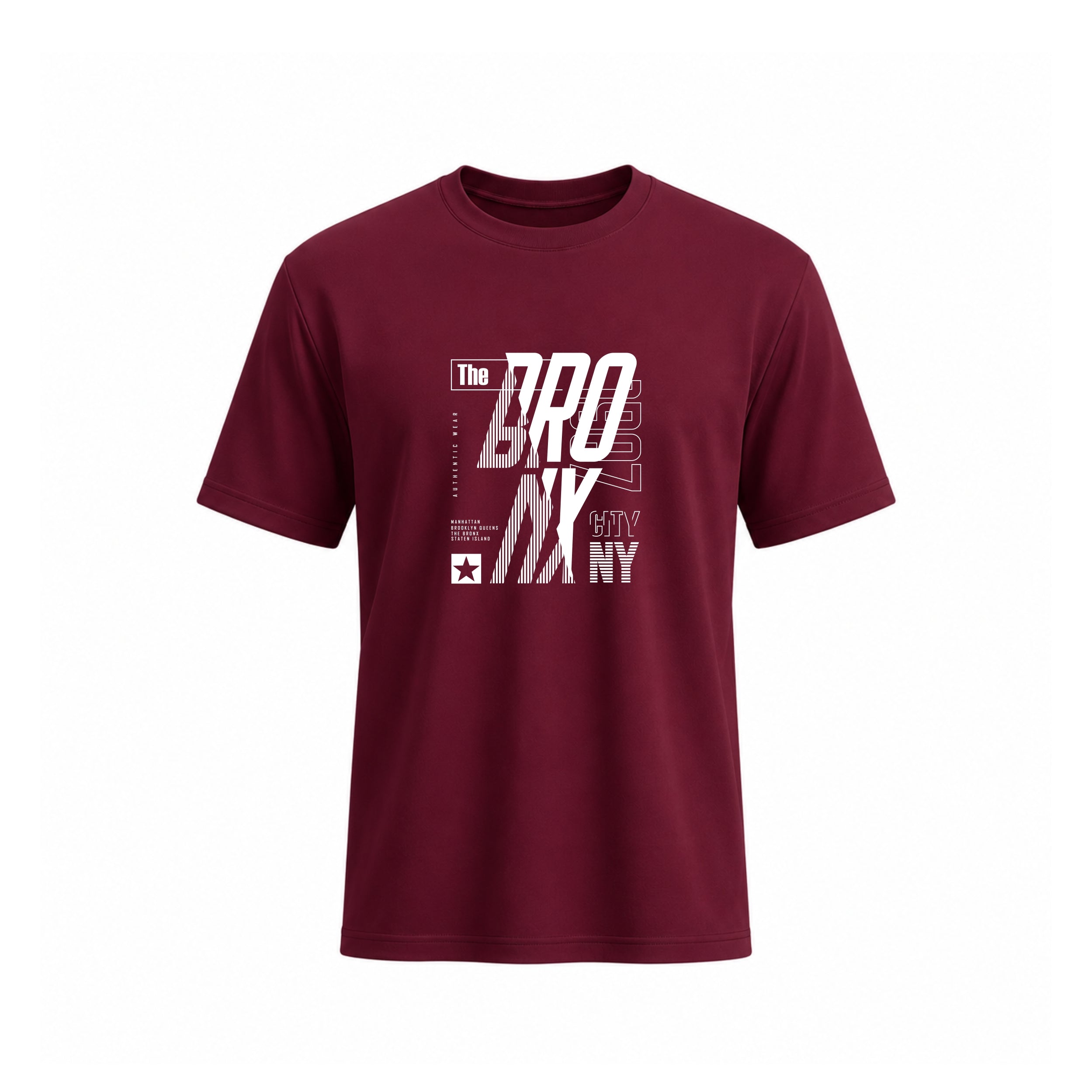 SIIEGE Pure Cotton Brooklyn City T-Shirt For Men