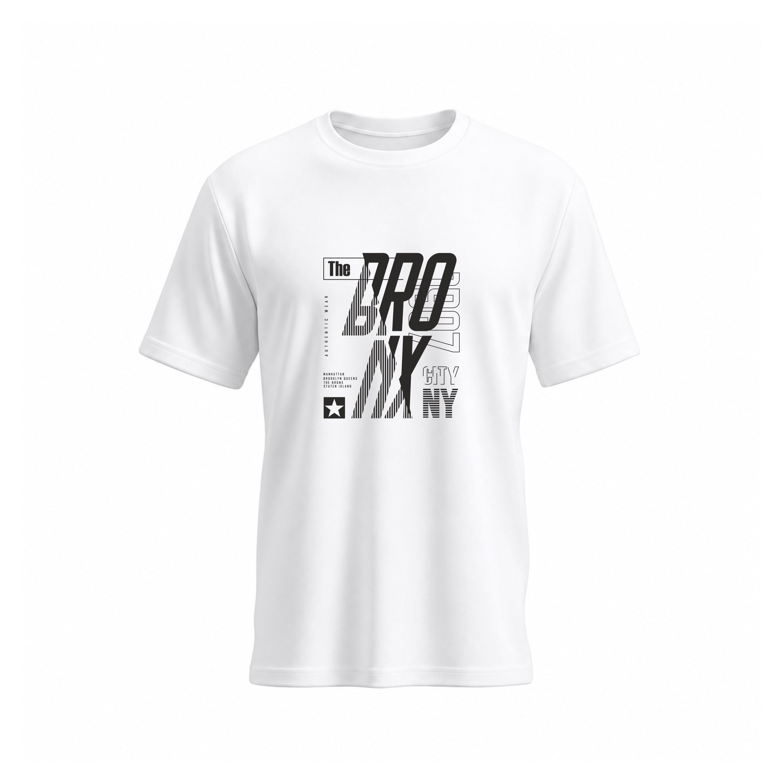 SIIEGE Pure Cotton Brooklyn City T-Shirt For Men