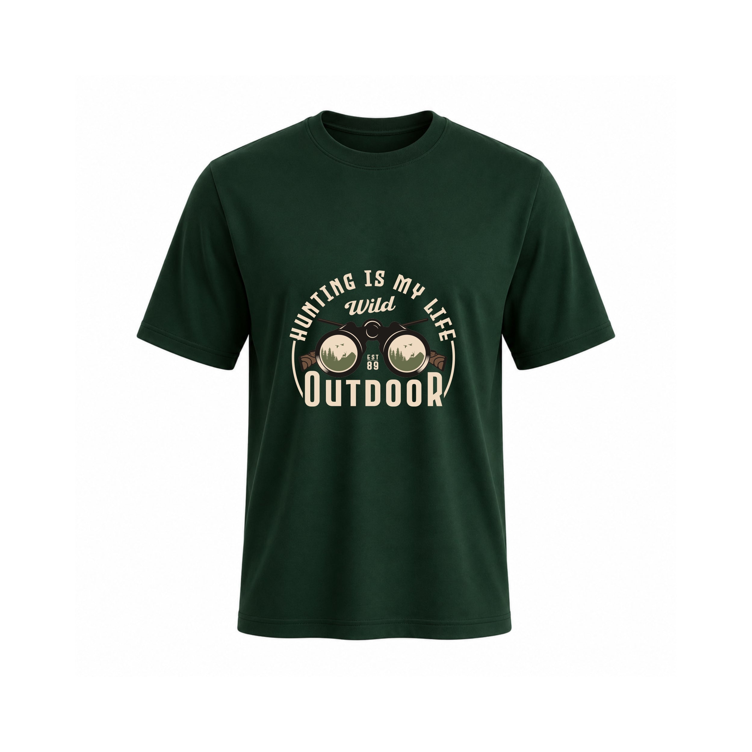 SIIEGE Wild Outdoor Theme Cotton T-Shirt For Men