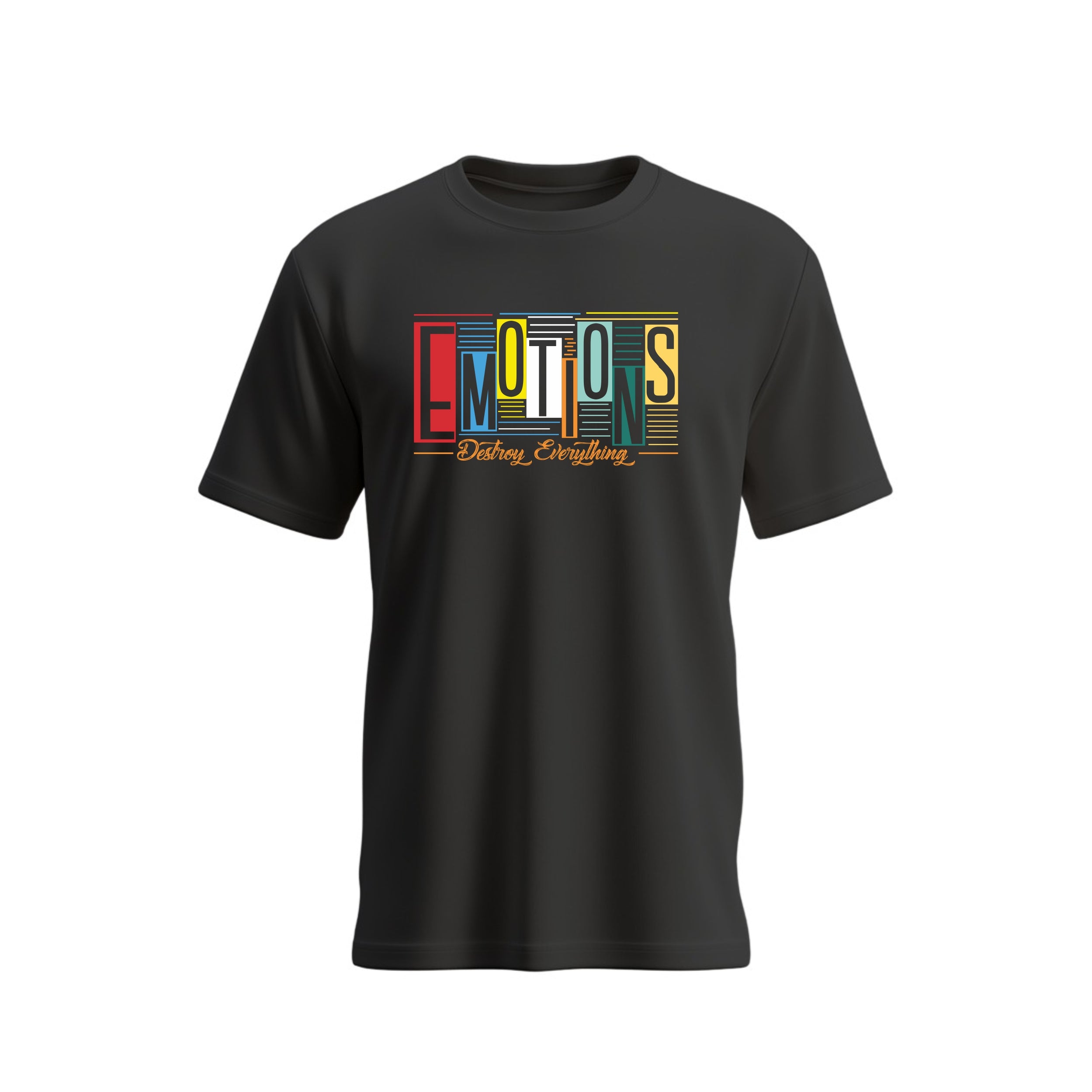 SIIEGE Emotions Destroy Everything Cotton T-Shirt for Men